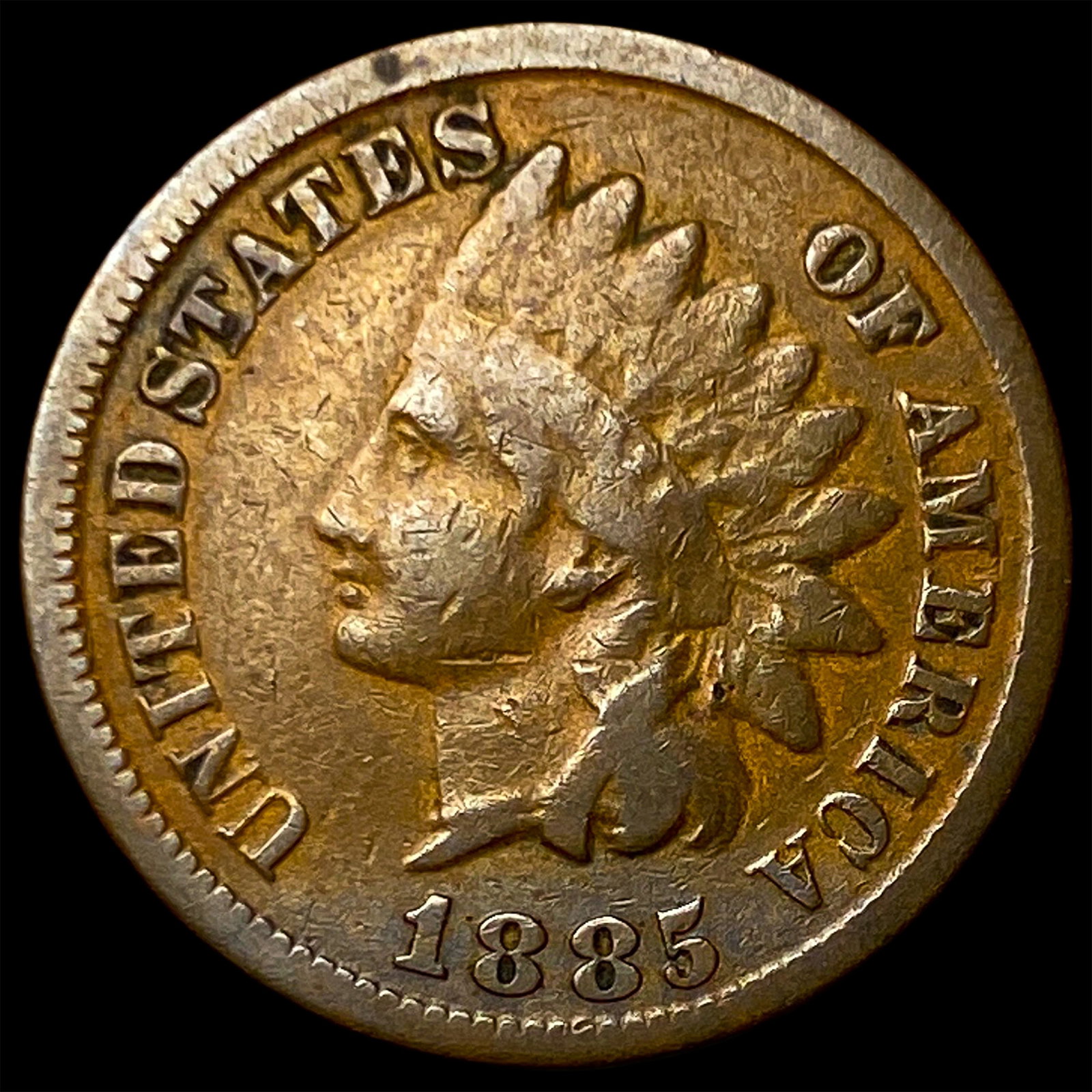 1885 Indian Head Cent NICELY CIRCULATED: 1885 Indian Head Cent NICELY CIRCULATED
