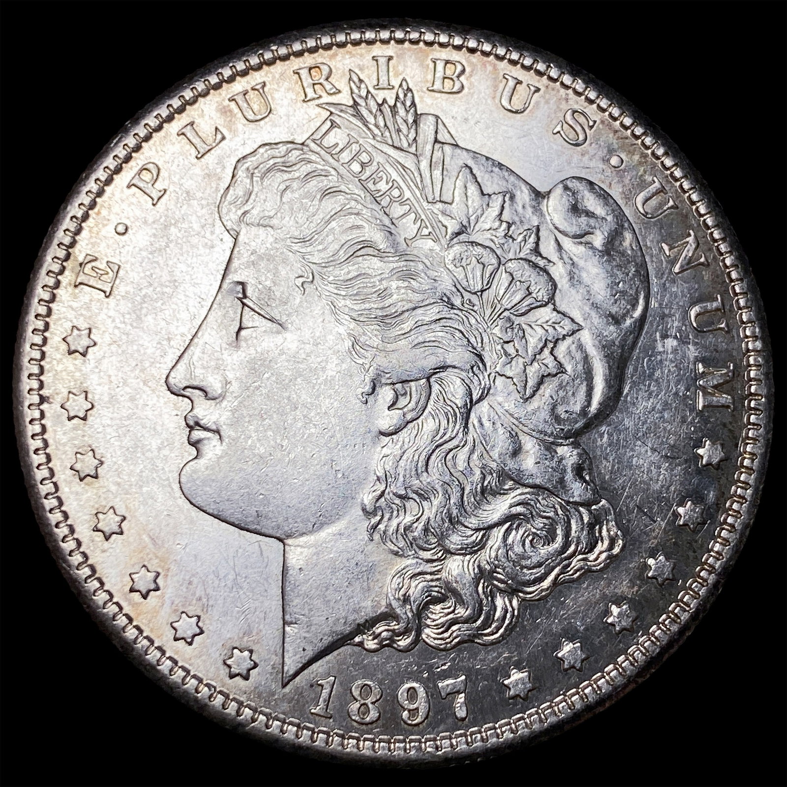 1897-S Silver Morgan Dollar CHOICE AU: 1897-S Silver Morgan Dollar CHOICE AU