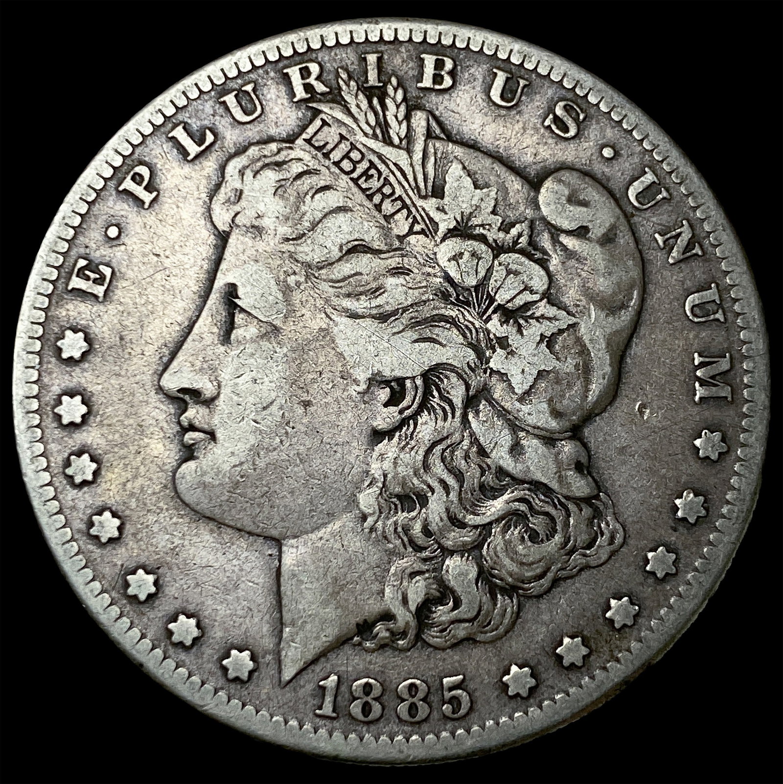 1885 Silver Morgan Dollar LIGHTLY CIRCULATED: 1885 Silver Morgan Dollar LIGHTLY CIRCULATED