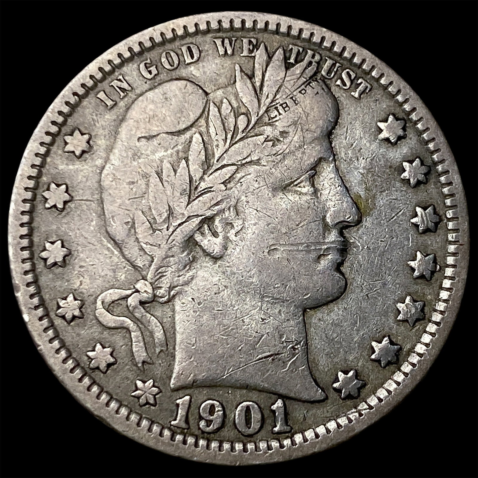 1901 Barber Quarter LIGHTLY CIRCULATED (1 of 2)