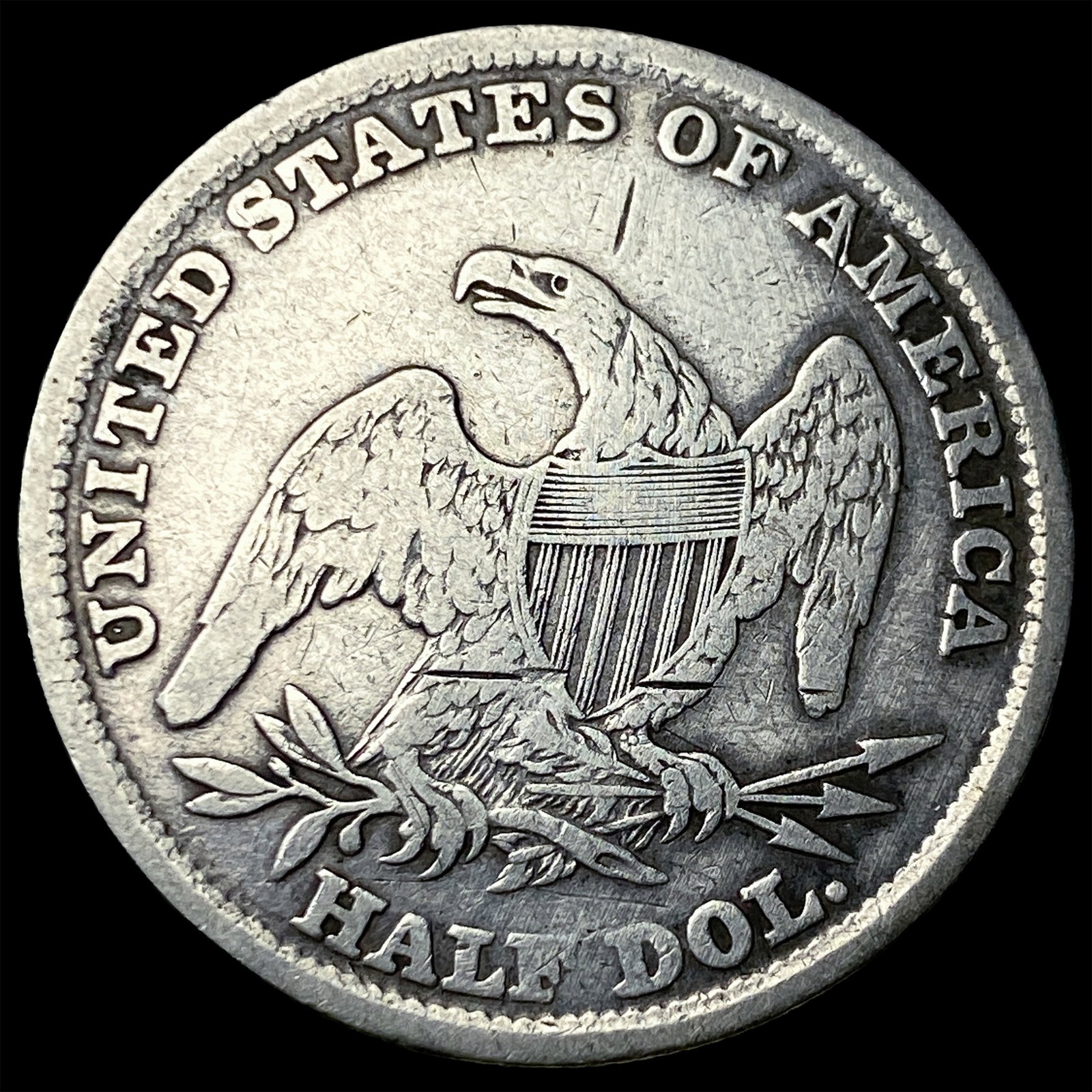 1838 Capped Bust Half Dollar NICELY CIRCULATED - 2