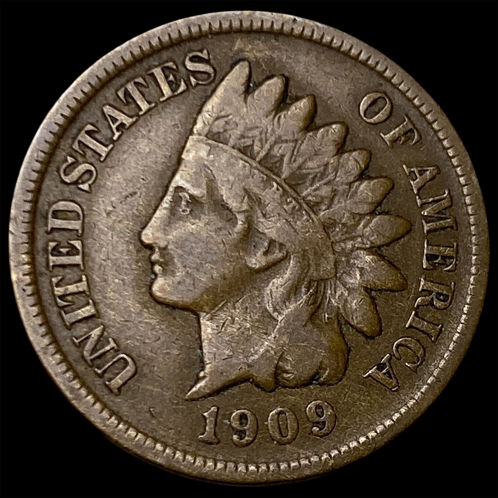 1909-S Indian Head Cent LIGHTLY CIRCULATED: 1909-S Indian Head Cent LIGHTLY CIRCULATED