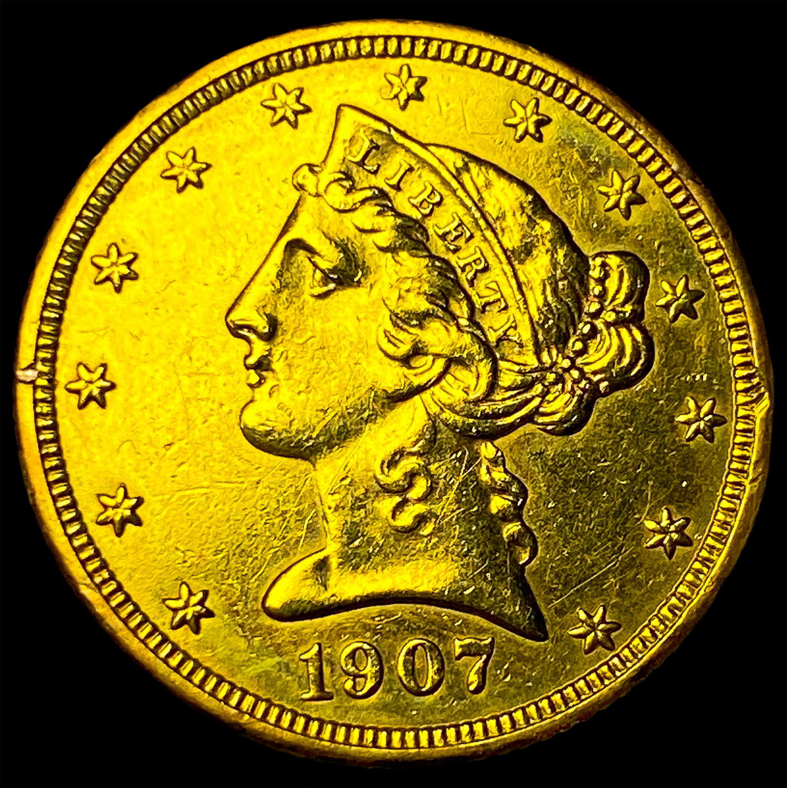 1907-D Liberty Head Half Eagle $5 Gold HIGH GRADE (1 of 2)