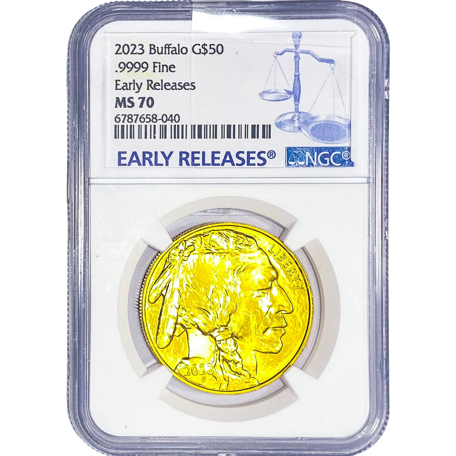 2023 1oz Gold Buffalo $50 Early Releases NGC MS70: 2023 1oz Gold Buffalo $50 Early Releases NGC MS70