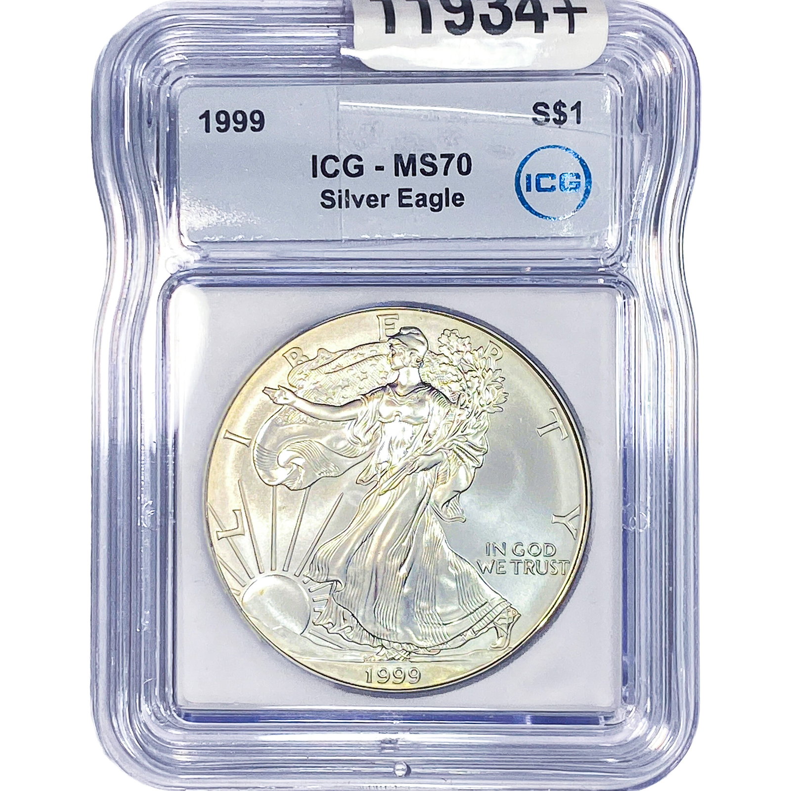 1999 Silver Eagle ICG MS70: 1999 Silver Eagle ICG MS70