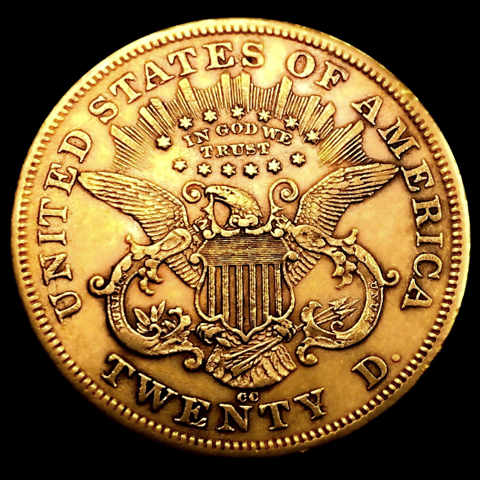 1876-CC $20 Gold Double Eagle UNCIRCULATED - 2