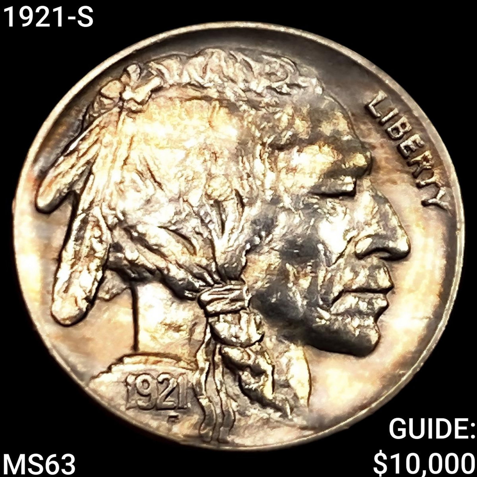1921-S Buffalo Nickel CHOICE BU (1 of 2)
