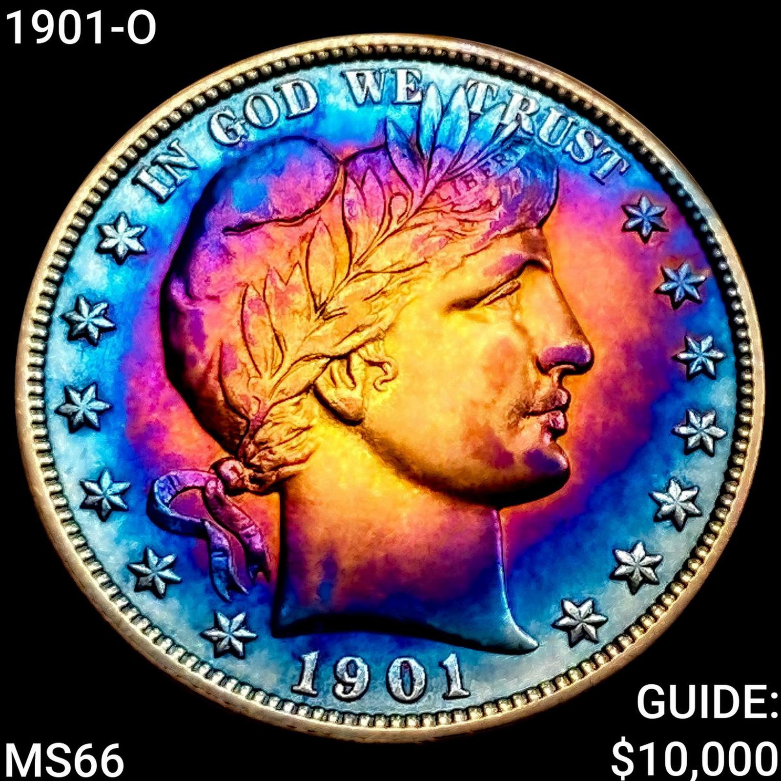 1901-O Barber Half Dollar GEM BU: 1901-O Barber Half Dollar GEM BU