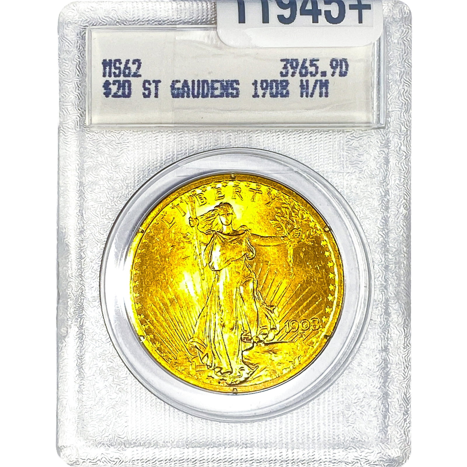 1908 $20 Gold Double Eagle Blanchard MS62: 1908 $20 Gold Double Eagle Blanchard MS62