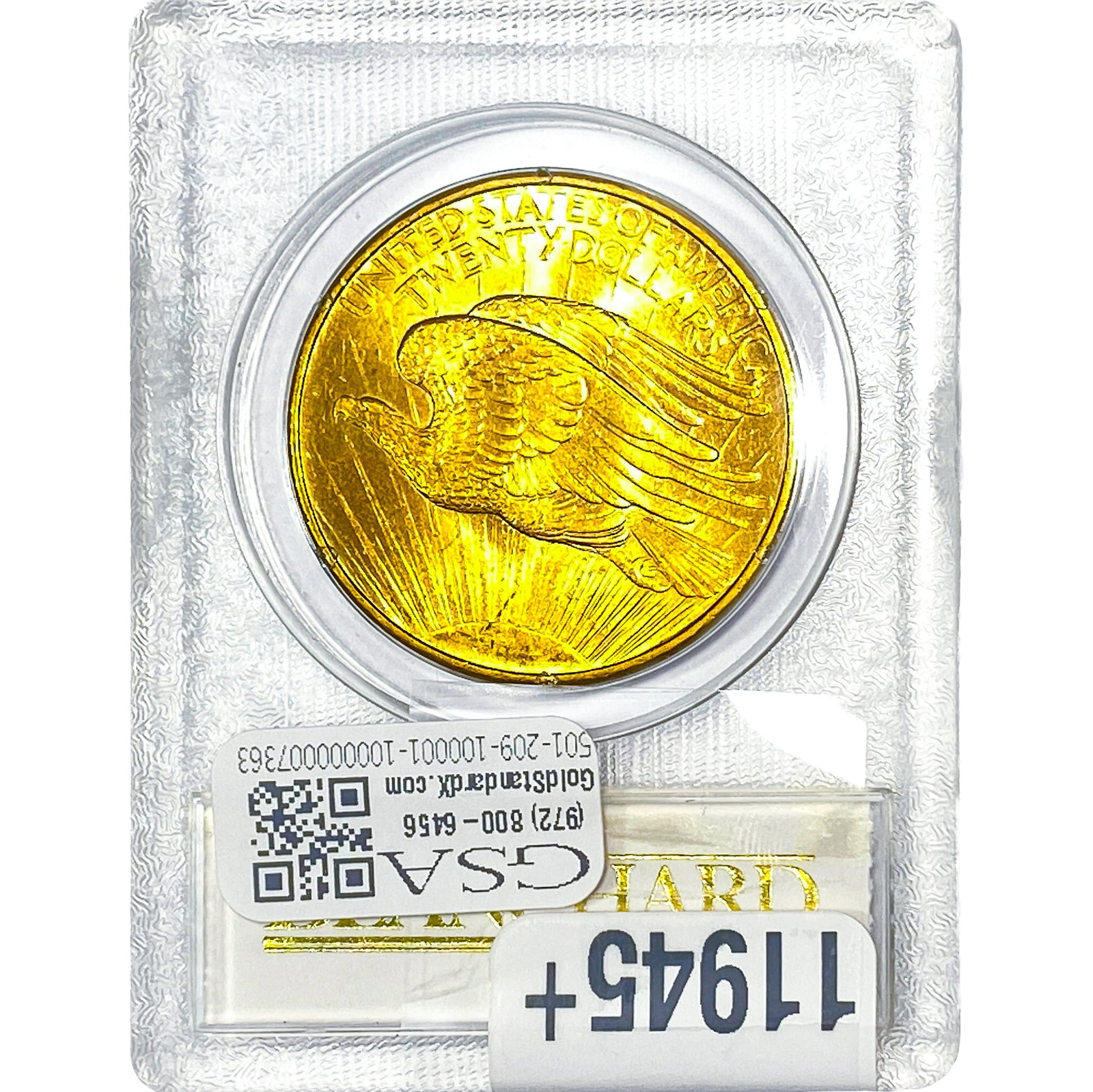 1908 $20 Gold Double Eagle Blanchard MS62 - 2