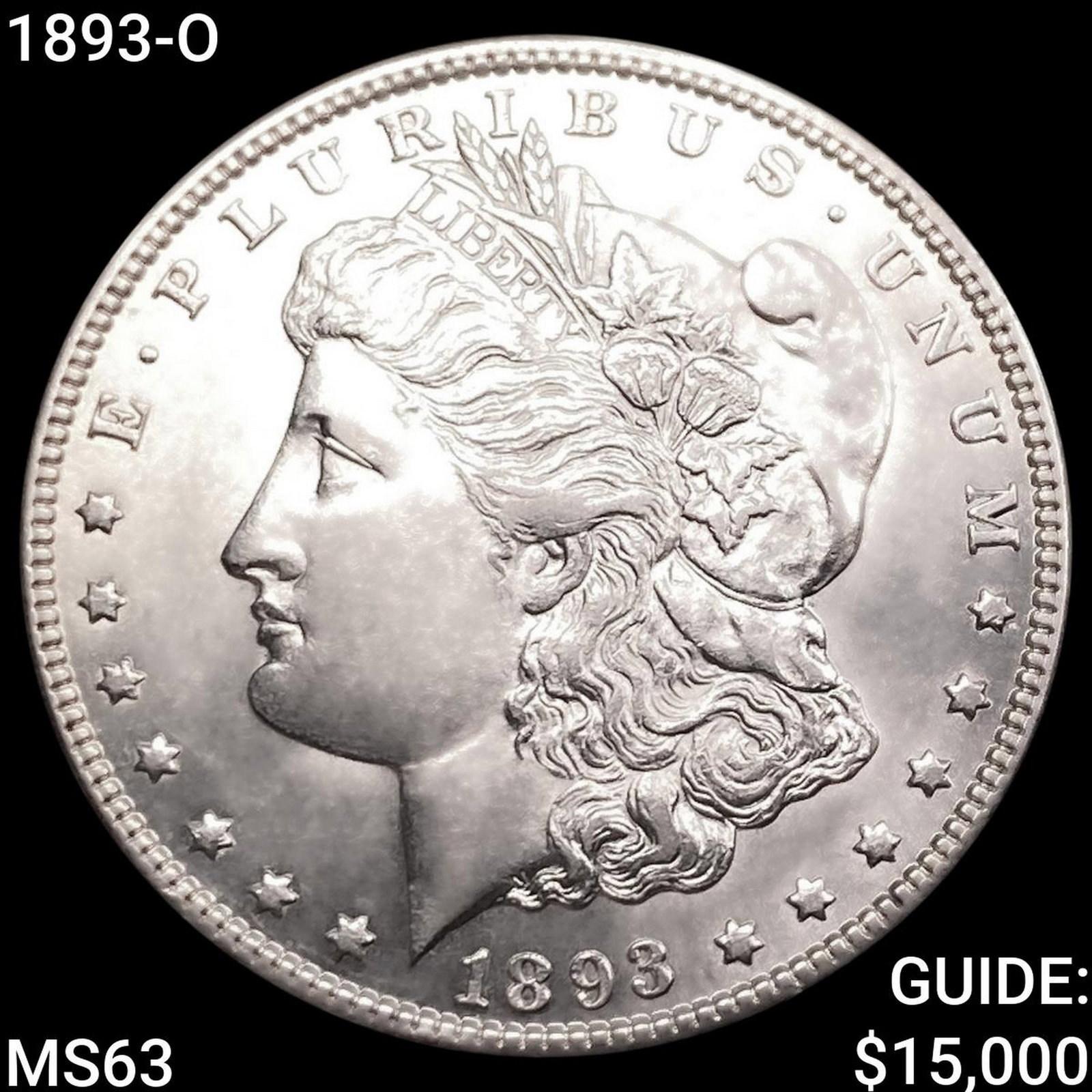 1893-O Morgan Silver Dollar CHOICE BU: 1893-O Morgan Silver Dollar CHOICE BU