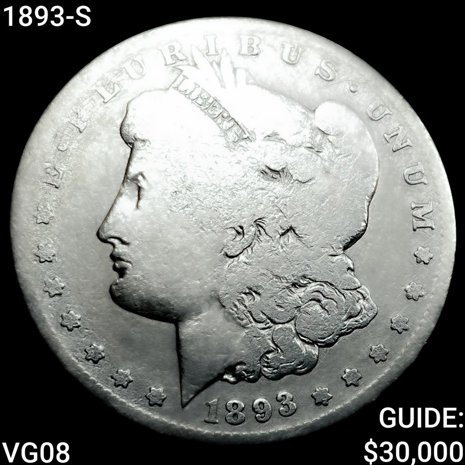 1893-S Morgan Silver Dollar NICELY CIRCULATED: 1893-S Morgan Silver Dollar NICELY CIRCULATED