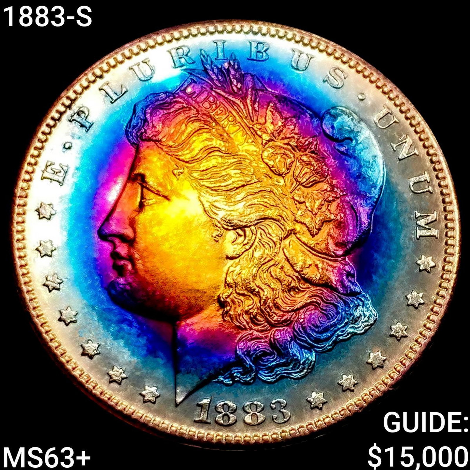 1883-S Morgan Silver Dollar CHOICE BU+: 1883-S Morgan Silver Dollar CHOICE BU+