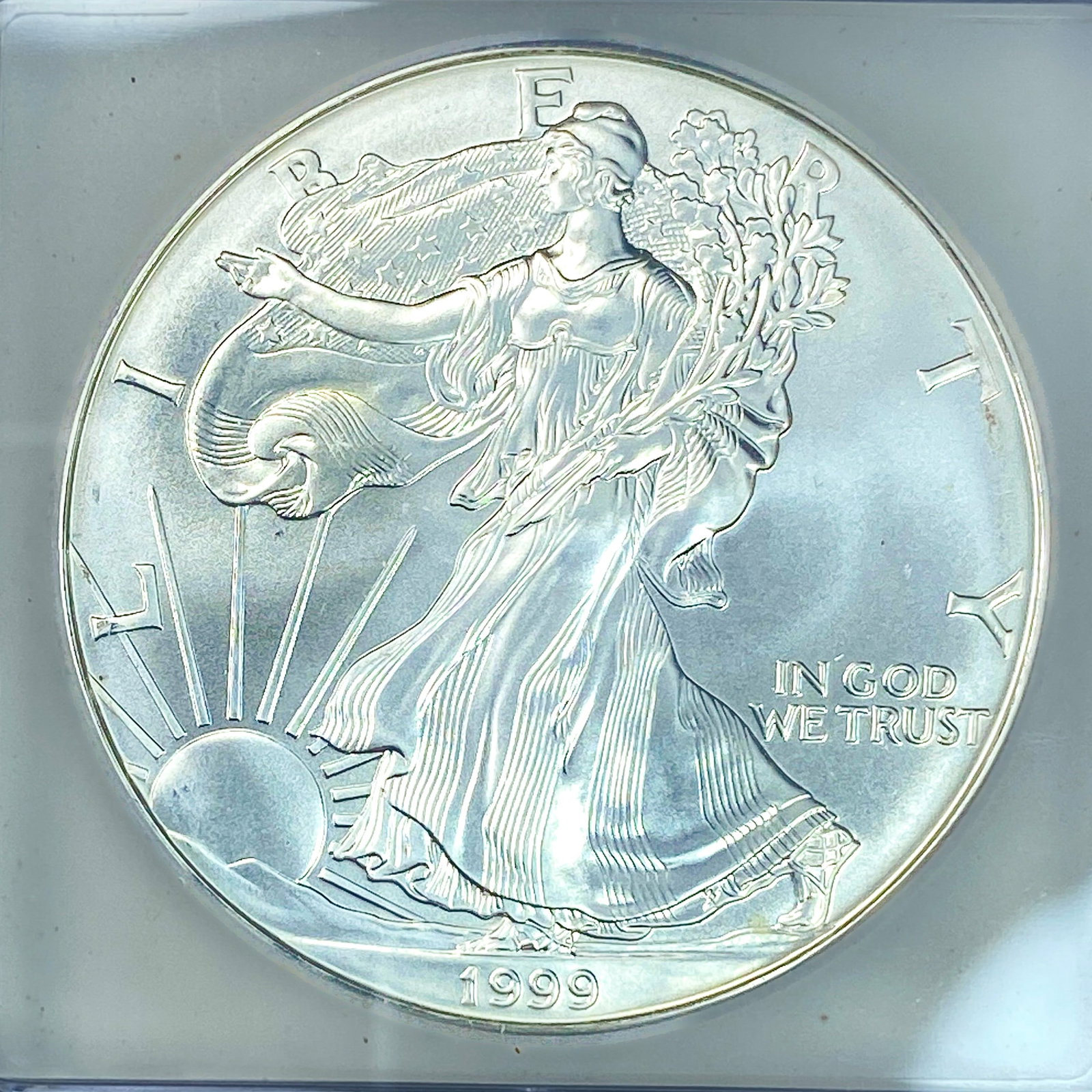 1999 Silver Eagle ICG MS70 - 3