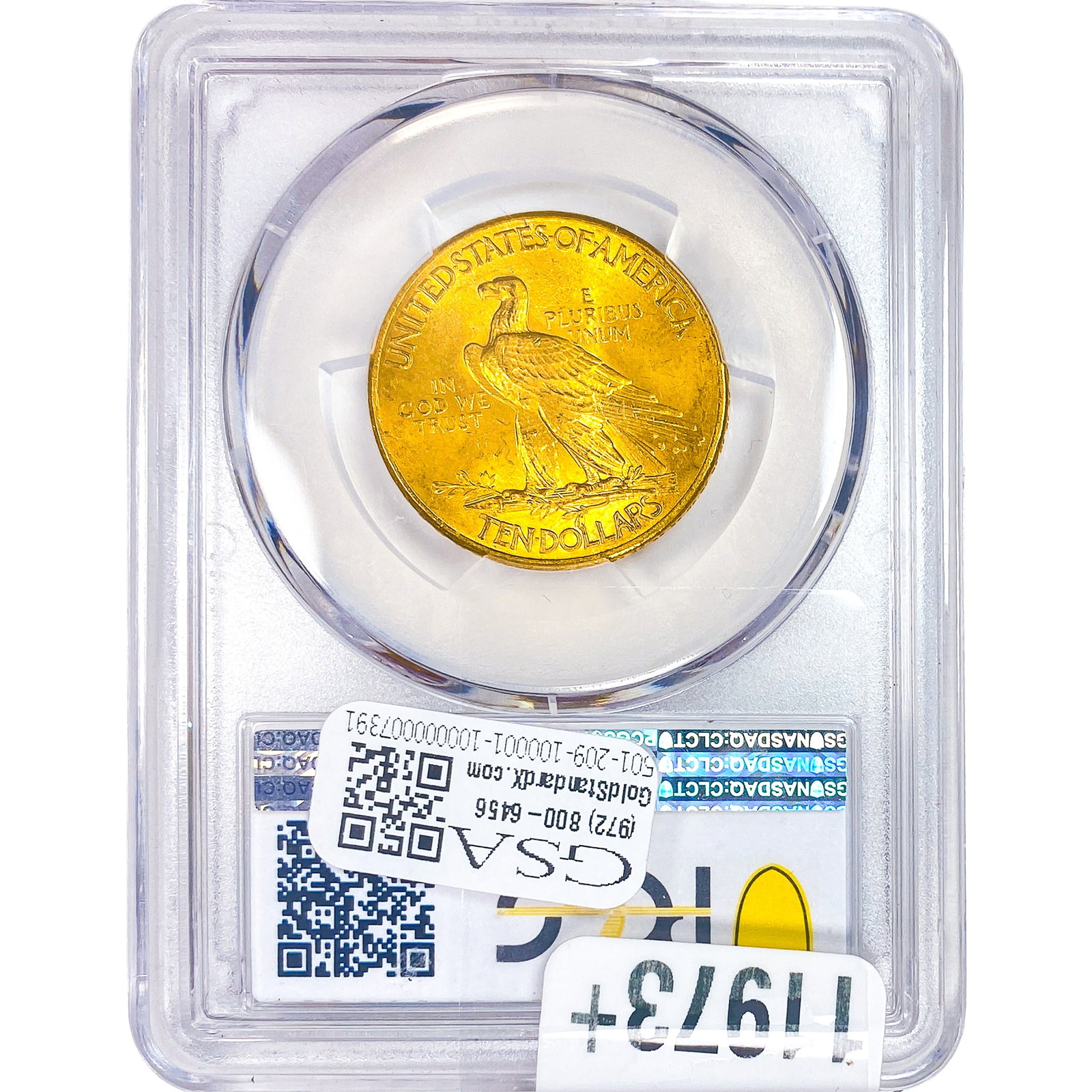 1912 $10 Gold Eagle PCGS MS63 - 2