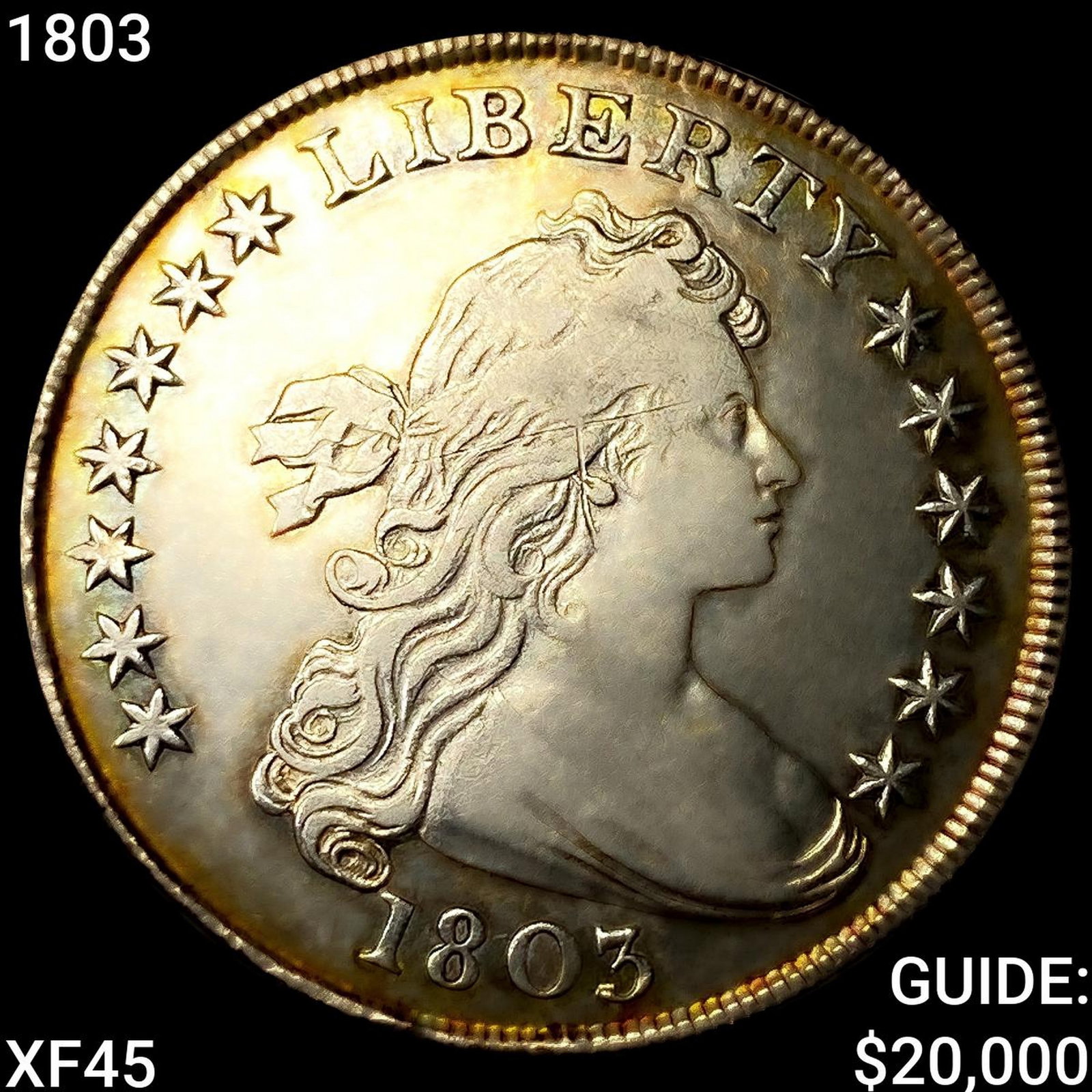 1803 Draped Bust Dollar NEARLY UNCIRCULATED: 1803 Draped Bust Dollar NEARLY UNCIRCULATED