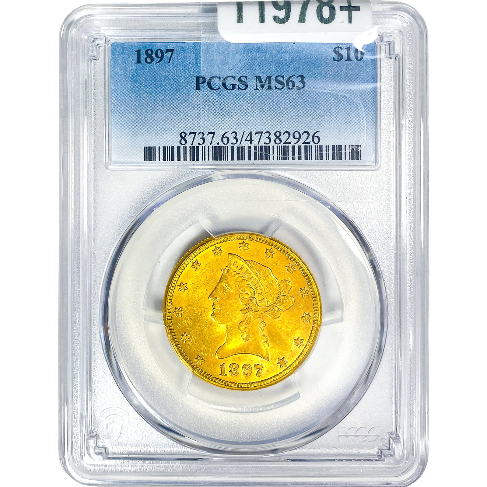1897 $10 Gold Eagle PCGS MS63: 1897 $10 Gold Eagle PCGS MS63