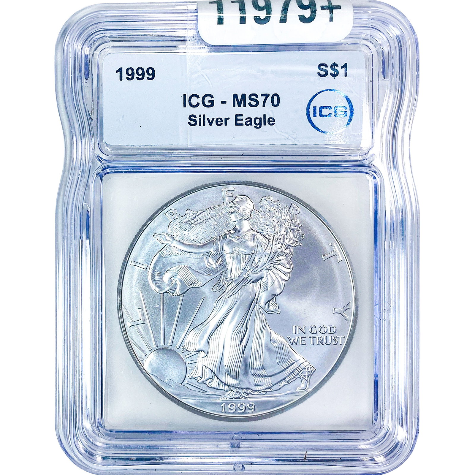 1999 Silver Eagle ICG MS70: 1999 Silver Eagle ICG MS70