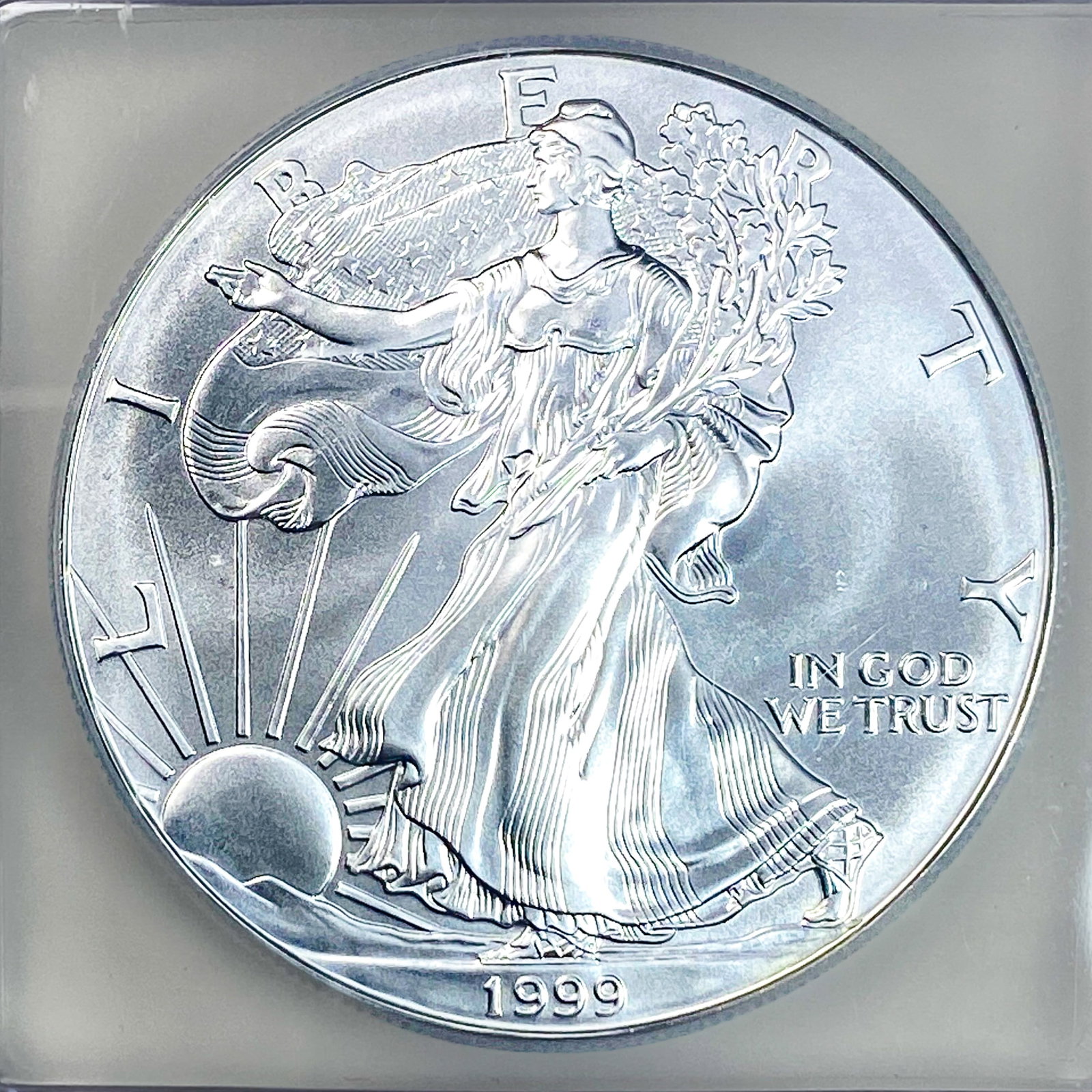 1999 Silver Eagle ICG MS70 - 3