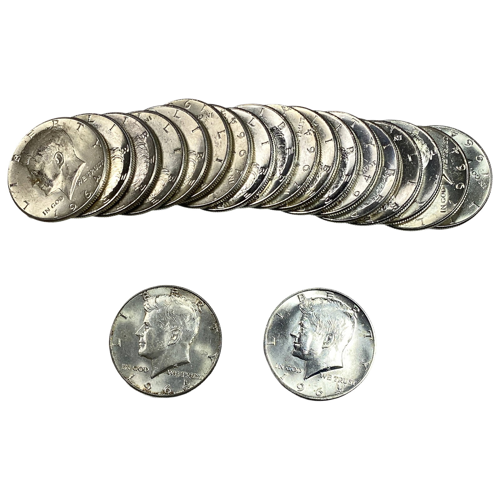[20 Coins] 1964 Kennedy Half Dollar: [20 Coins] 1964 Kennedy Half Dollar