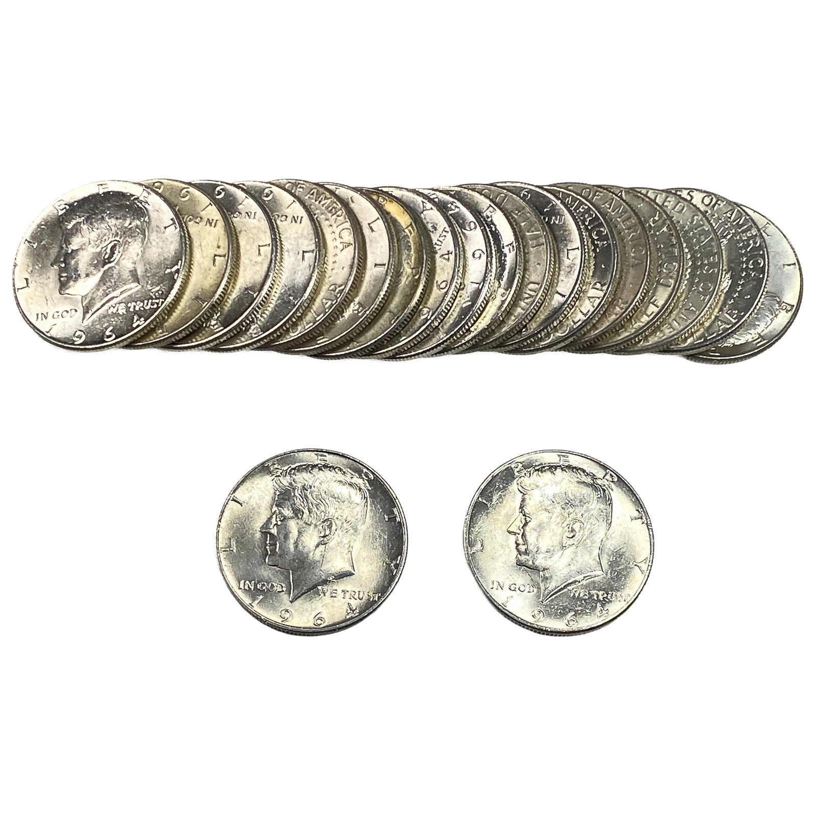 [20 Coins] 1964 Kennedy Half Dollar: [20 Coins] 1964 Kennedy Half Dollar