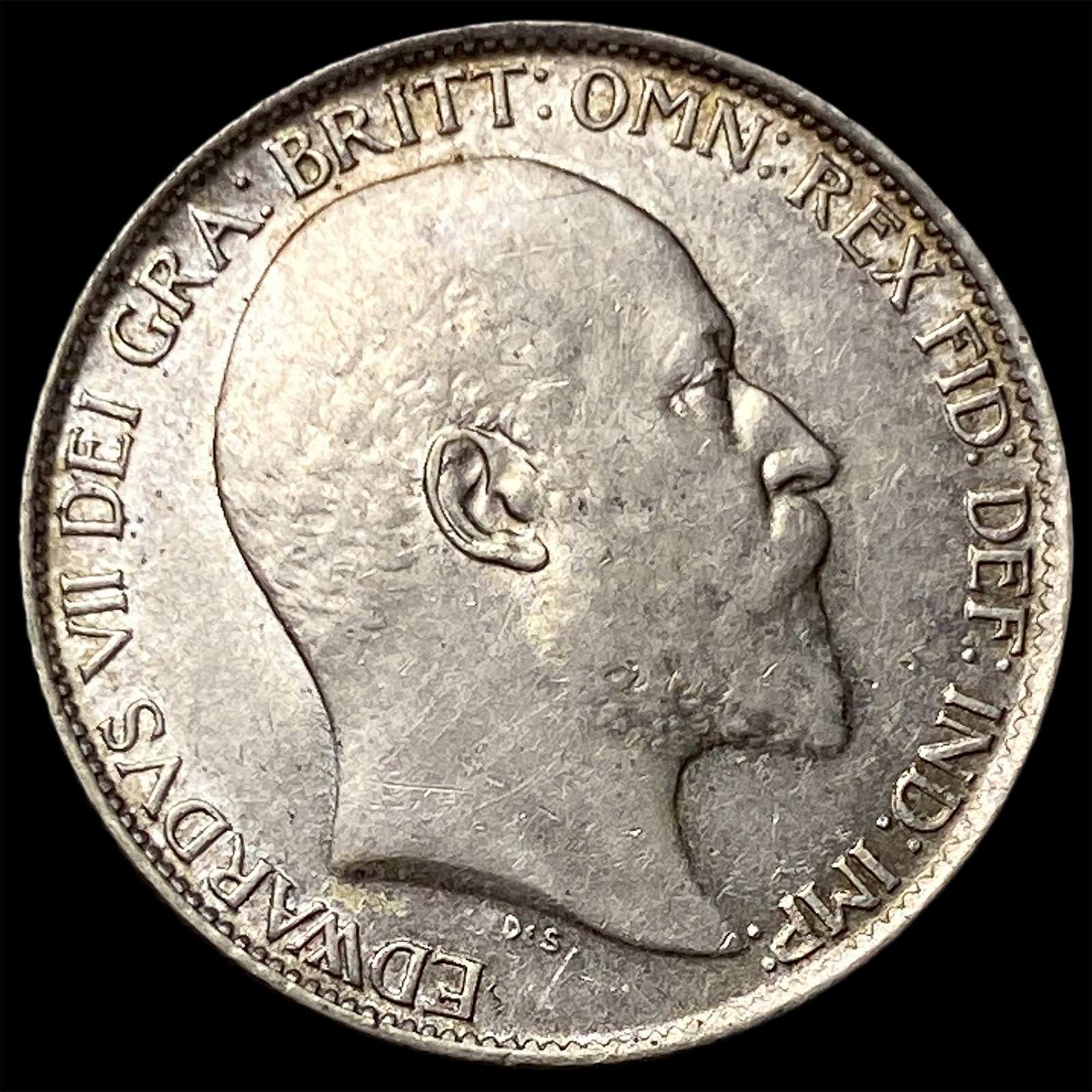 1910 Great Britain Silver 6 Pence: 1910 Great Britain Silver 6 Pence