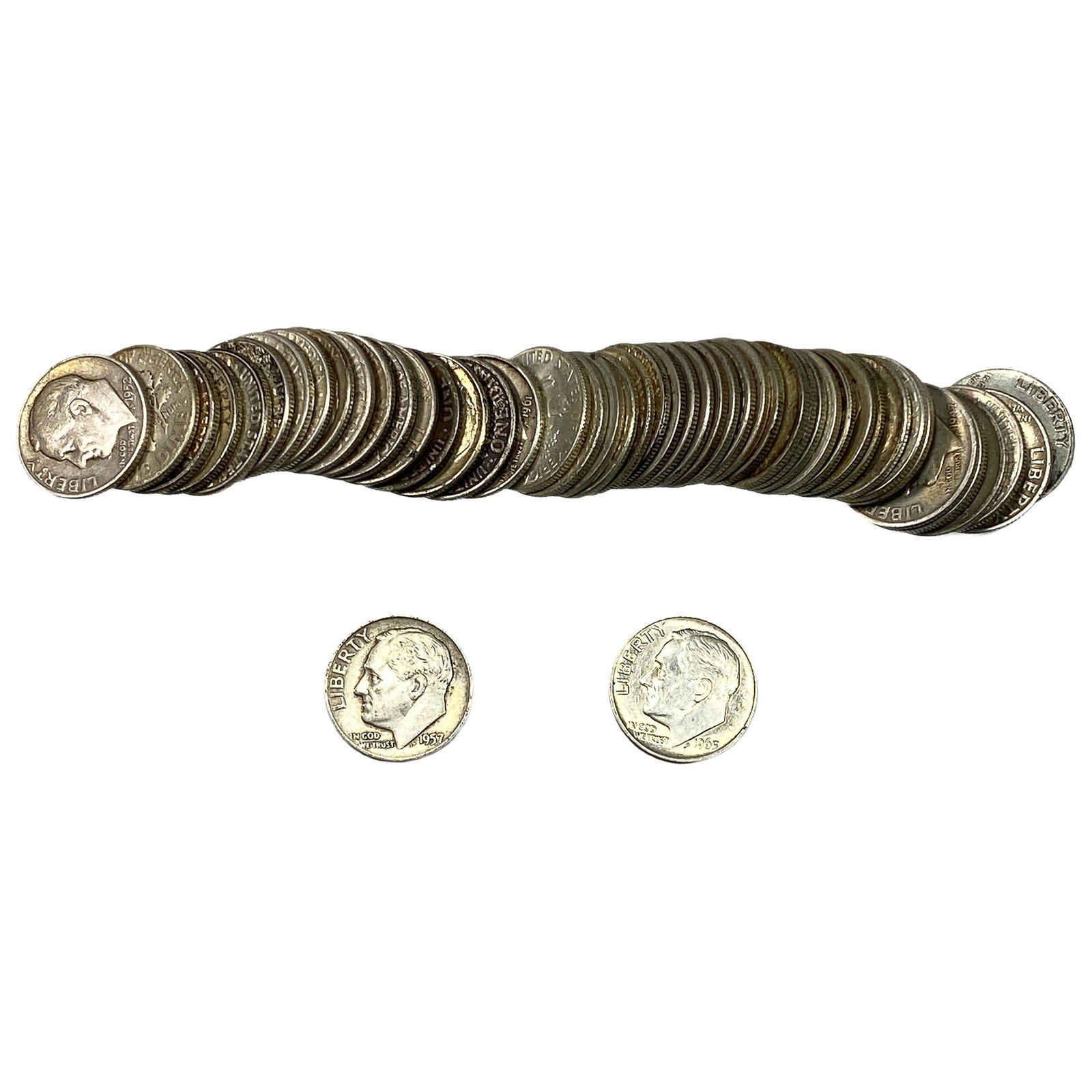 [50 Coins] Mixed Dates Roosevelt Dime: [50 Coins] Mixed Dates Roosevelt Dime