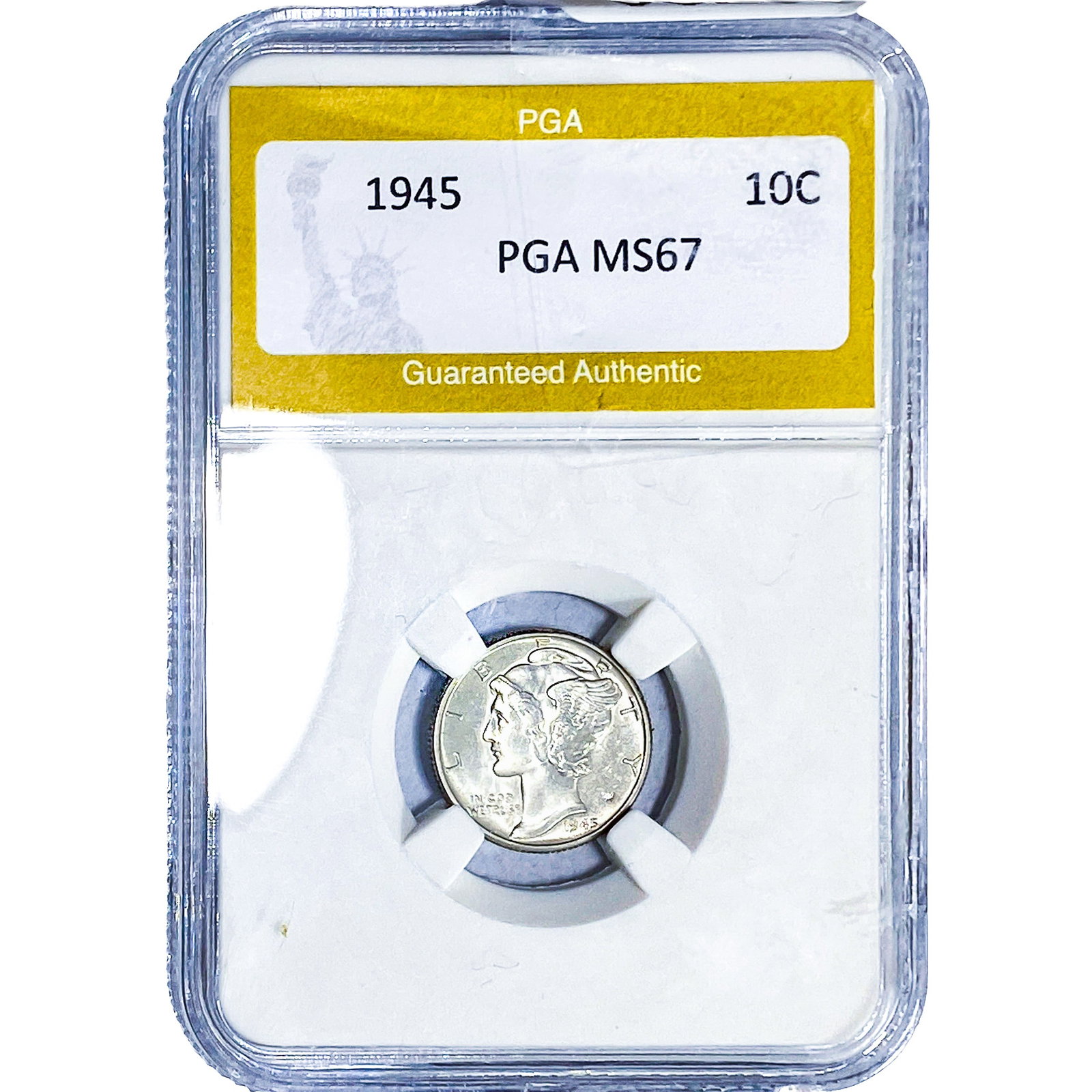1945 Mercury Silver Dime PGA MS67: 1945 Mercury Silver Dime PGA MS67