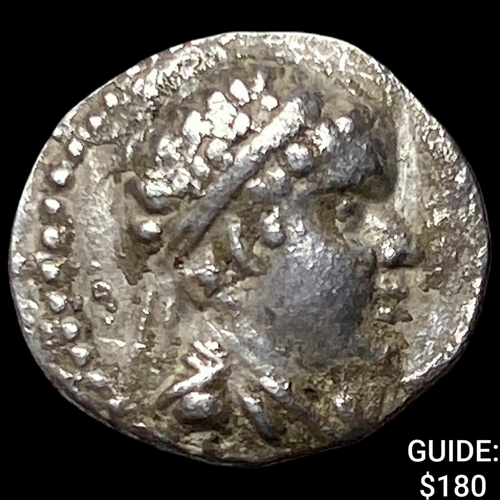 Bactria, Eucratides I c. 170-145 BC Silver Obol: Bactria, Eucratides I c. 170-145 BC Silver Obol