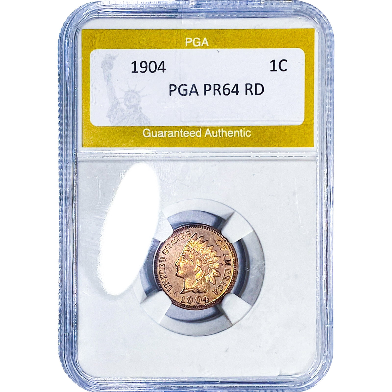 1904 Indian Head Cent PGA PR64 RD: 1904 Indian Head Cent PGA PR64 RD