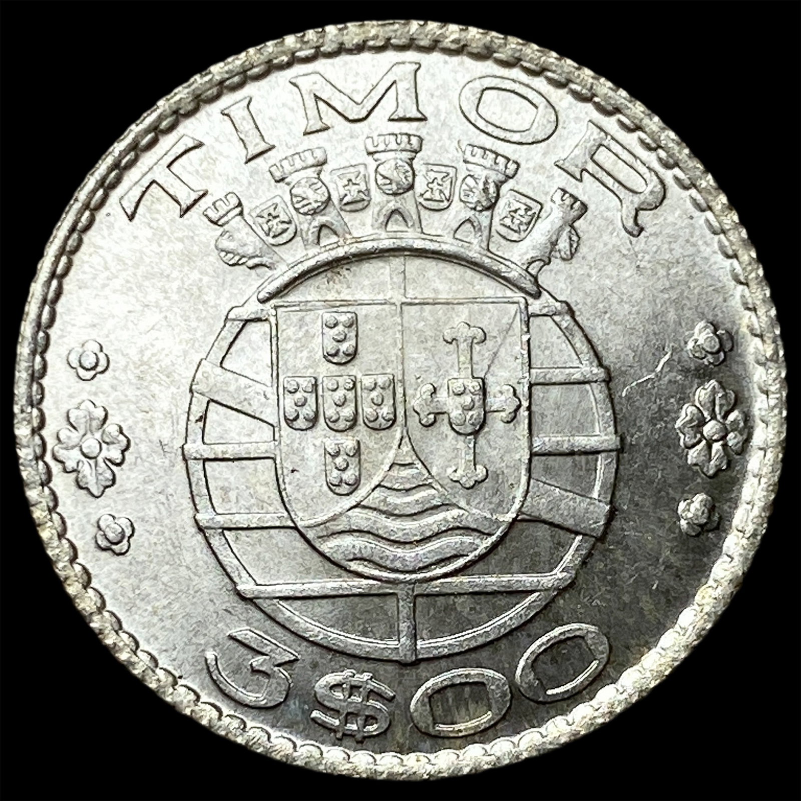 1958 Portugal, Timor Silver 3 Escudos (1 of 2)