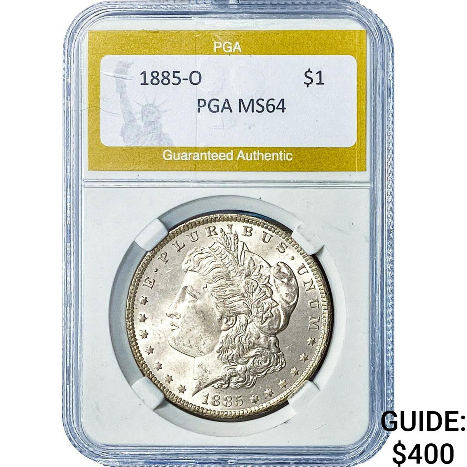 1885-O Morgan Silver Dollar PGA MS64 (1 of 2)