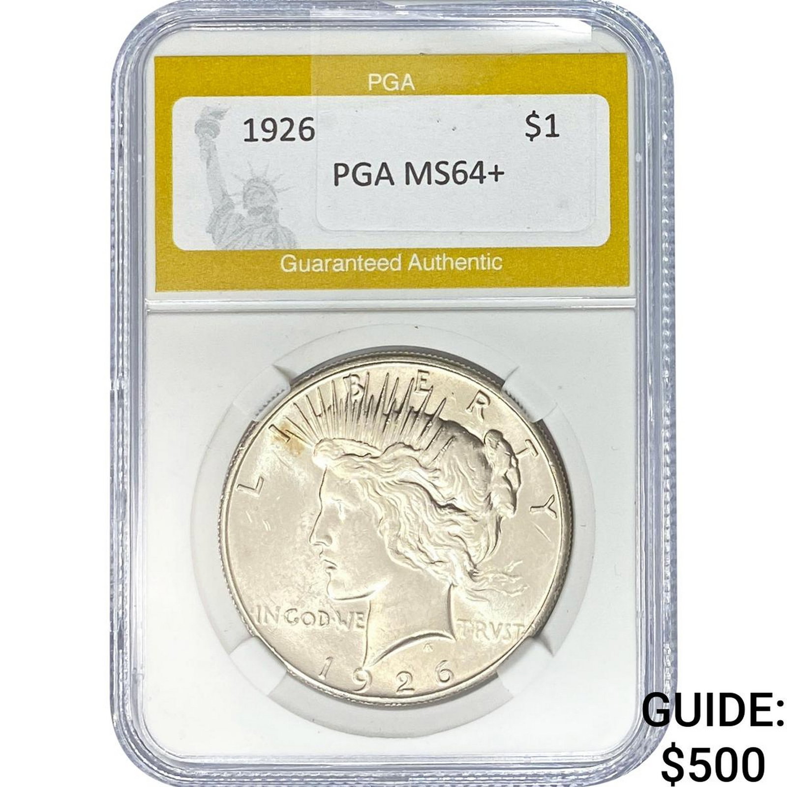 1926 Silver Peace Dollar PGA MS64+ (1 of 2)
