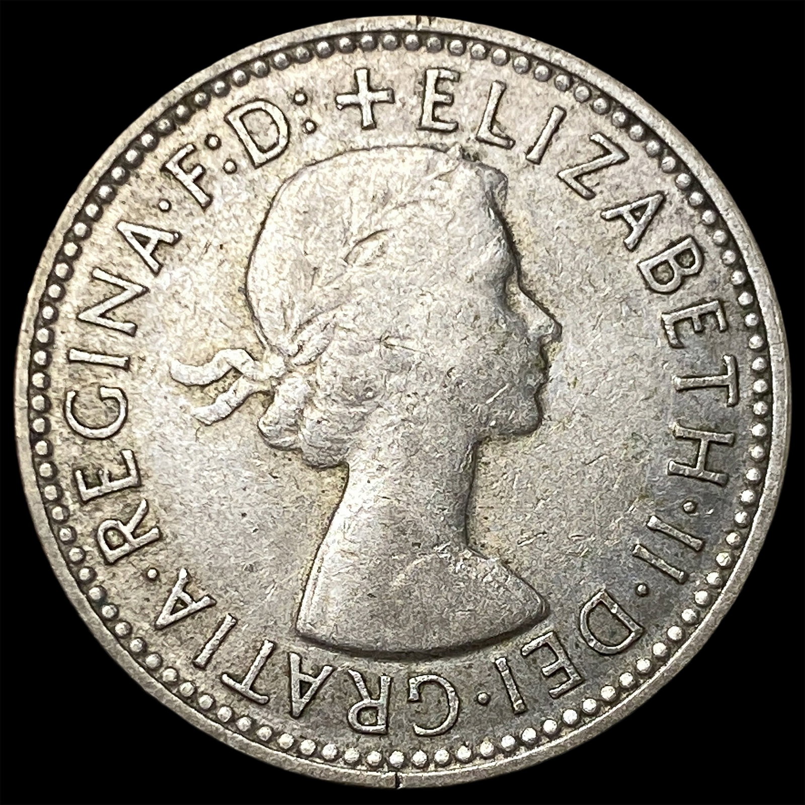 1958 Austrailia Silver 1 Shilling (1 of 2)