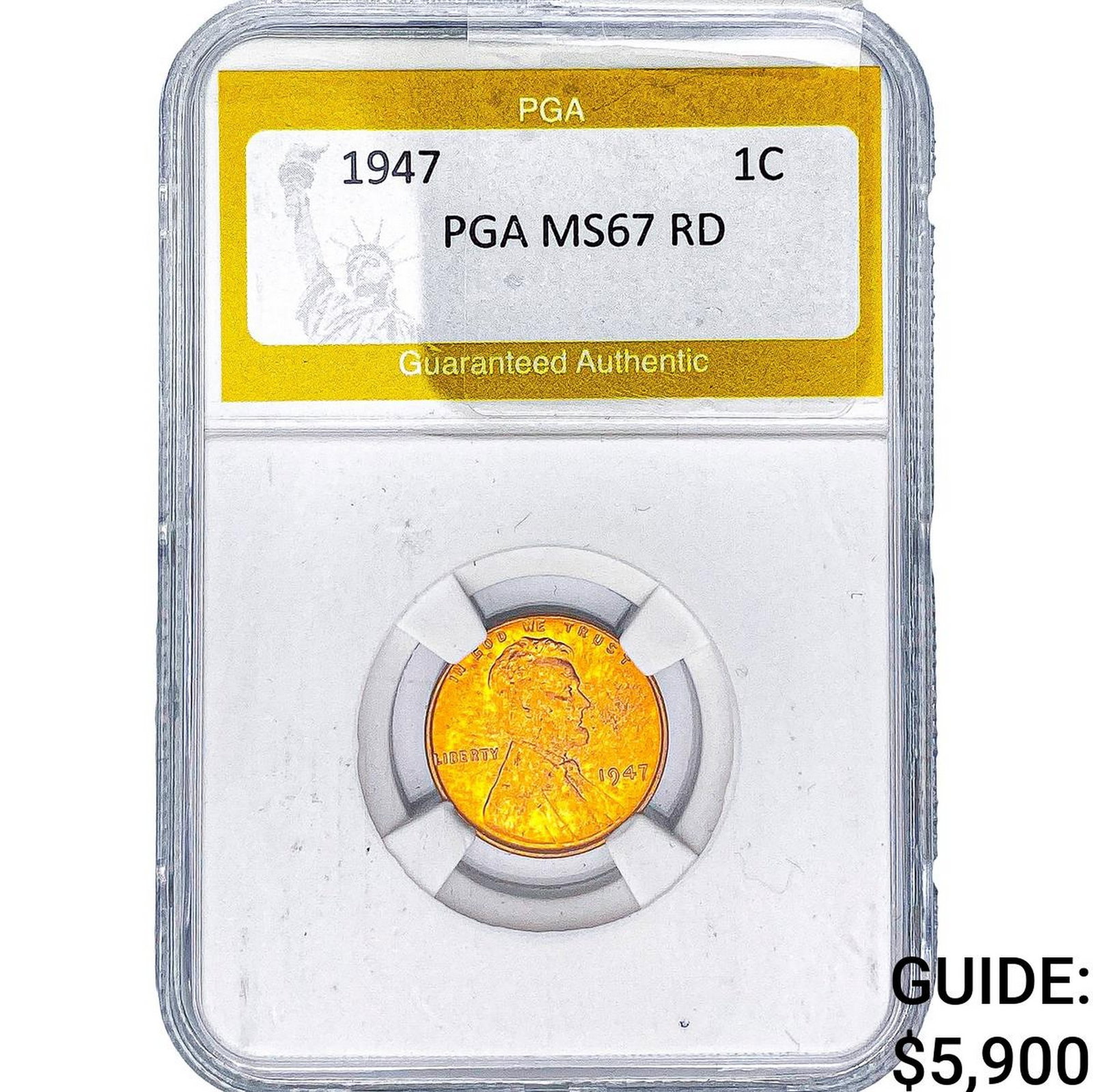 1947 Wheat Cent PGA MS67 RD (1 of 2)