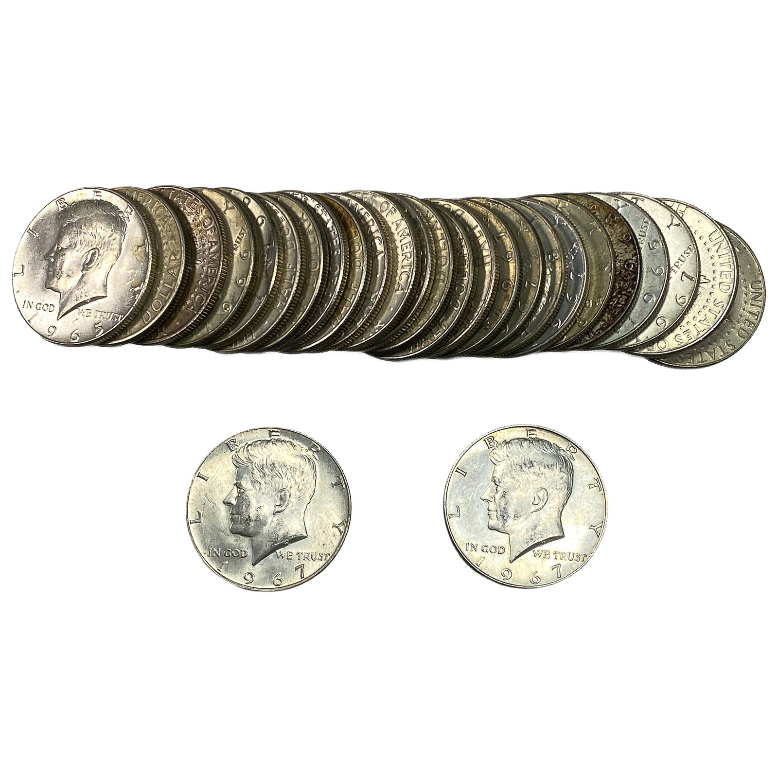 [27 Coins] Mixed Dates Kennedy Half Dollar (1 of 2)