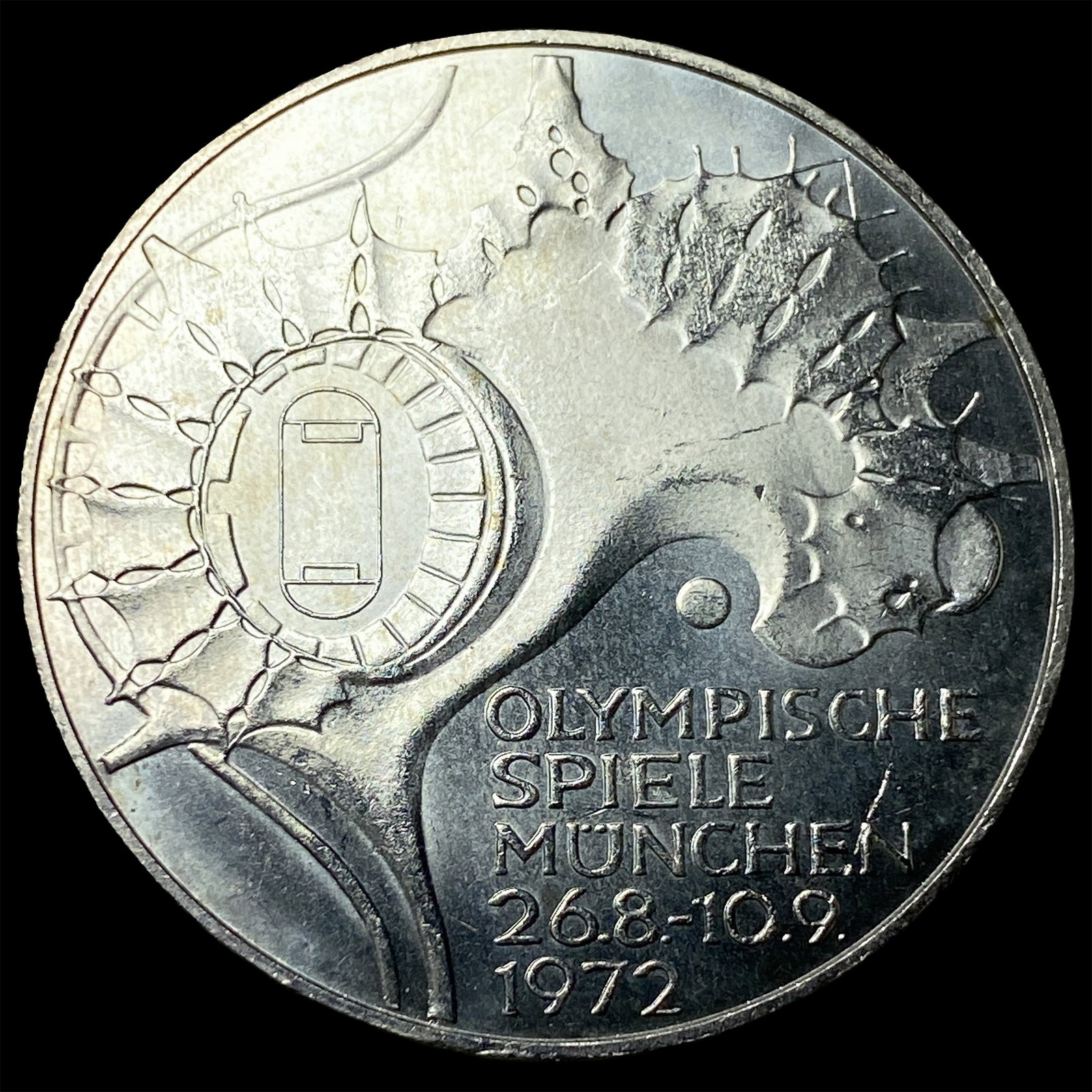 1972J Germany Fed. Rep. Silver 10 Mark - Olympics: 1972J Germany Fed. Rep. Silver 10 Mark - Olympics