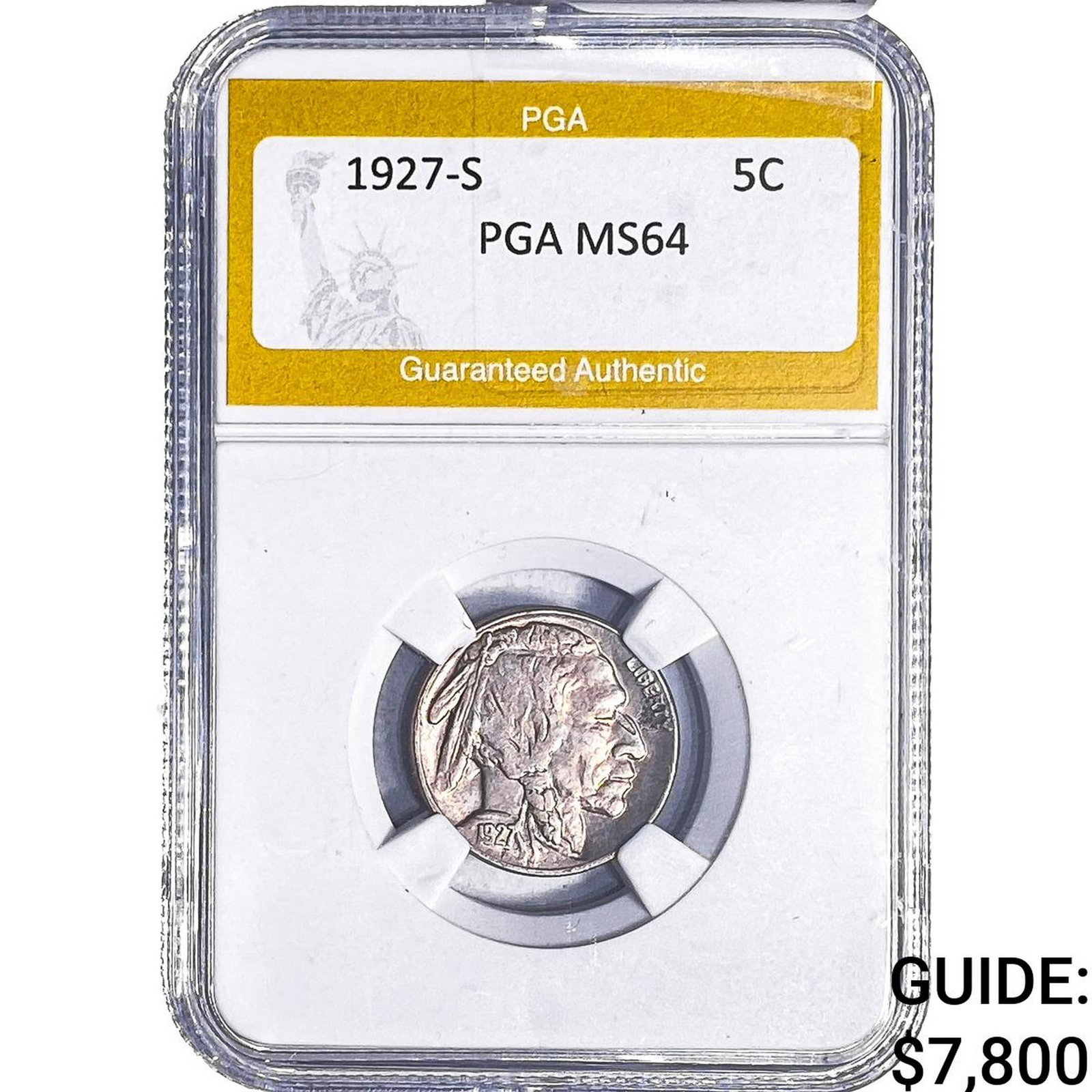 1927-S Buffalo Nickel PGA MS64 (1 of 2)