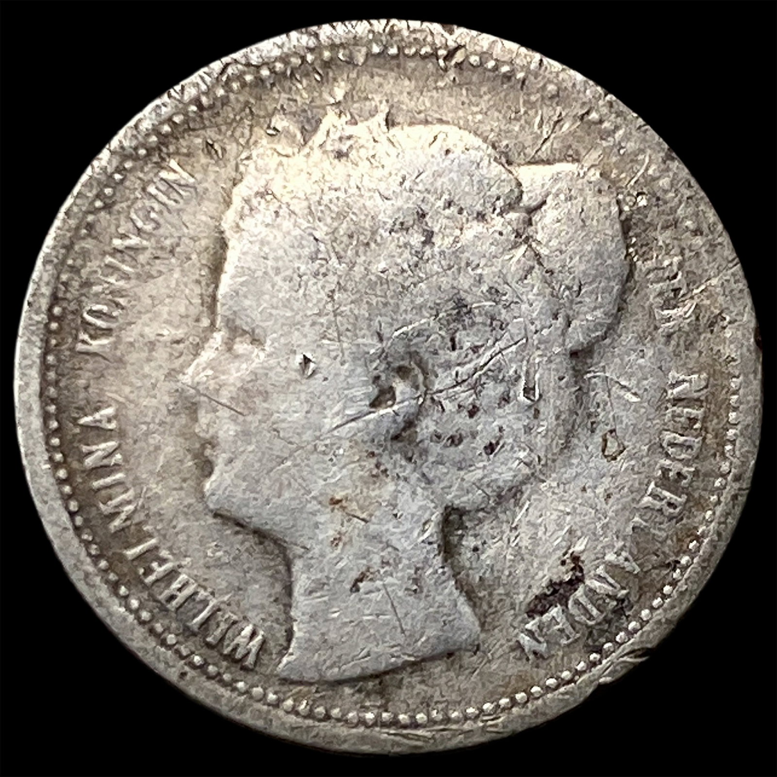 1901 Curacao Silver 1/10 Gulden: 1901 Curacao Silver 1/10 Gulden