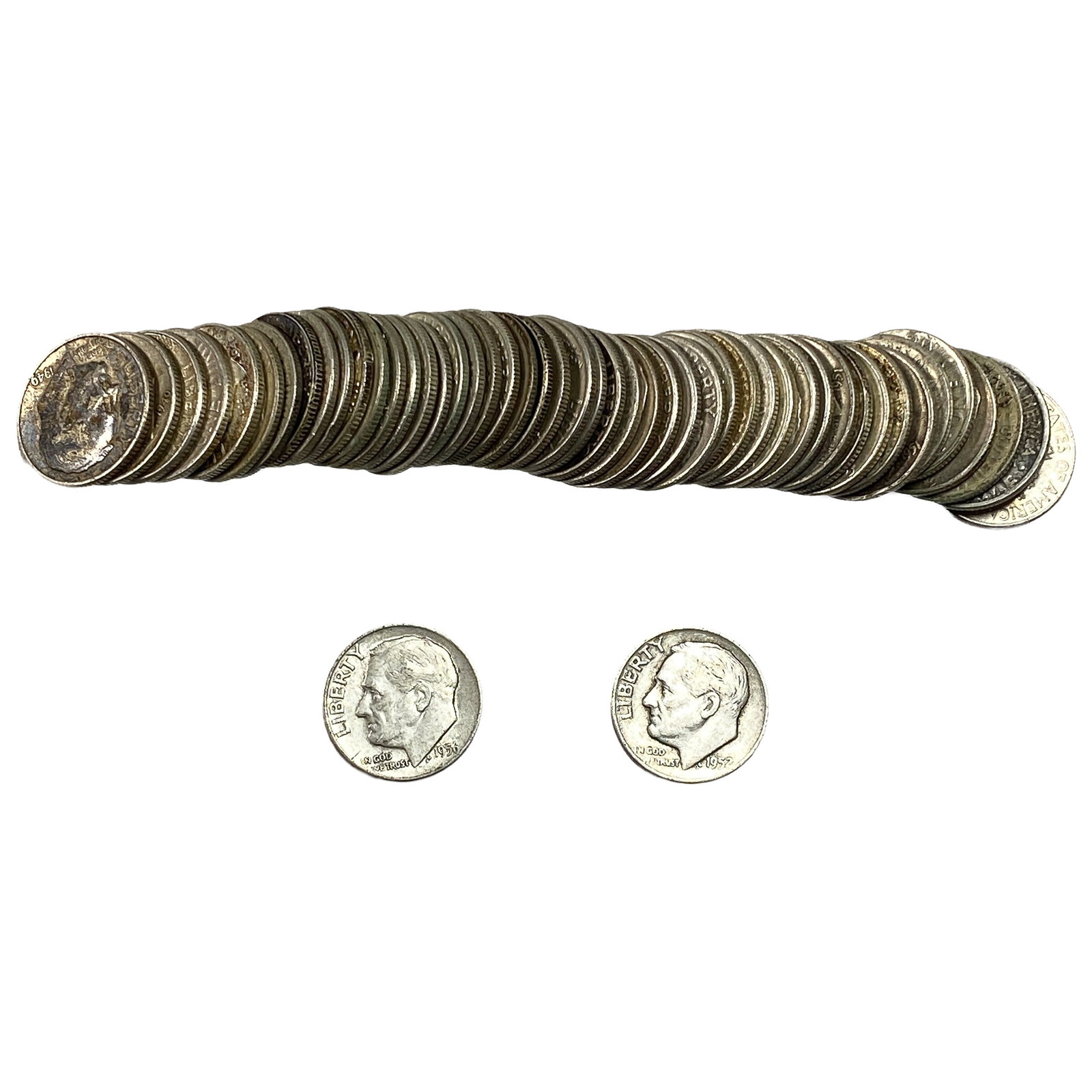 [50 Coins] Mixed Dates Roosevelt Dime: [50 Coins] Mixed Dates Roosevelt Dime