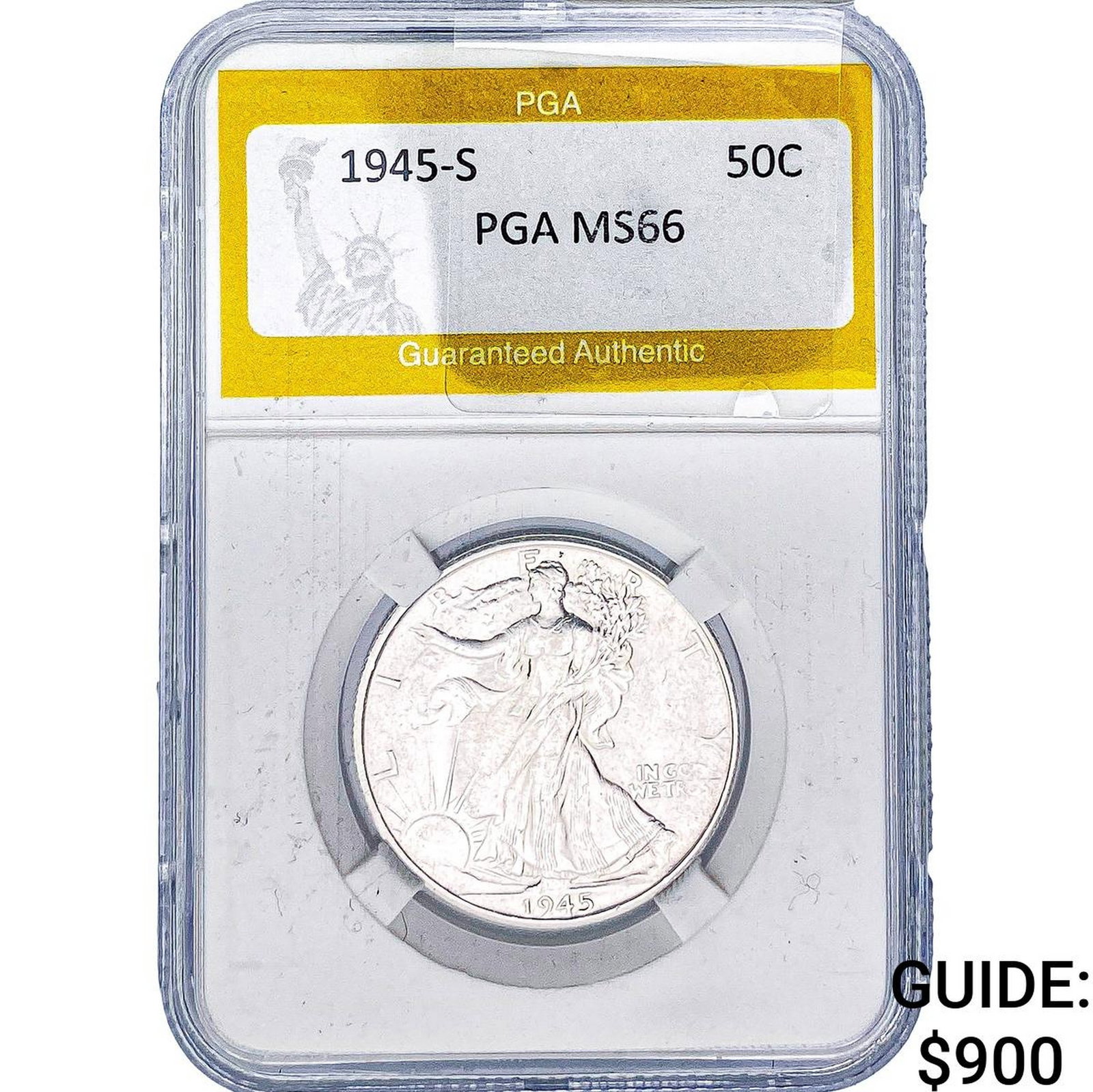 1945-S Walking Liberty Half Dollar PGA MS66 (1 of 2)