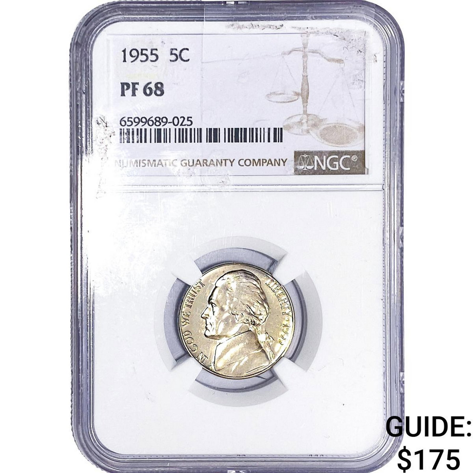 1955 Jefferson Nickel NGC PF68 (1 of 2)