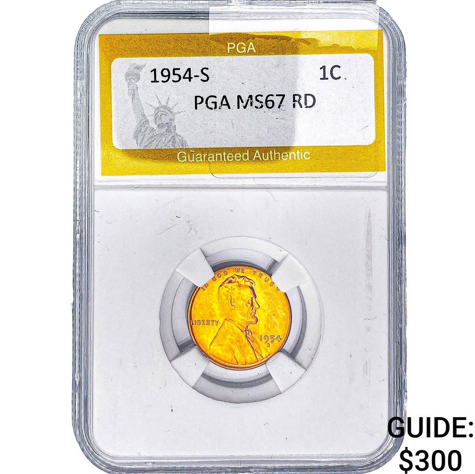 1954-S Wheat Cent PGA MS67 RD (1 of 2)