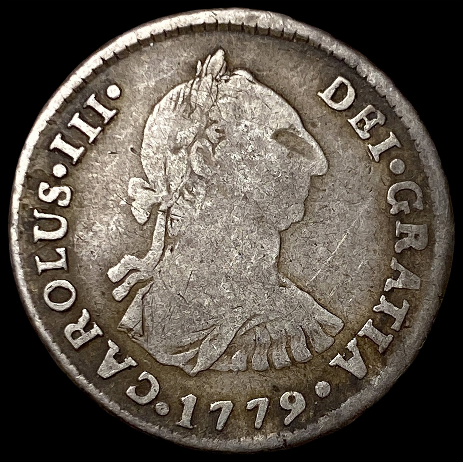 1779 Mexico Charles III Silver 1 Real: 1779 Mexico Charles III Silver 1 Real