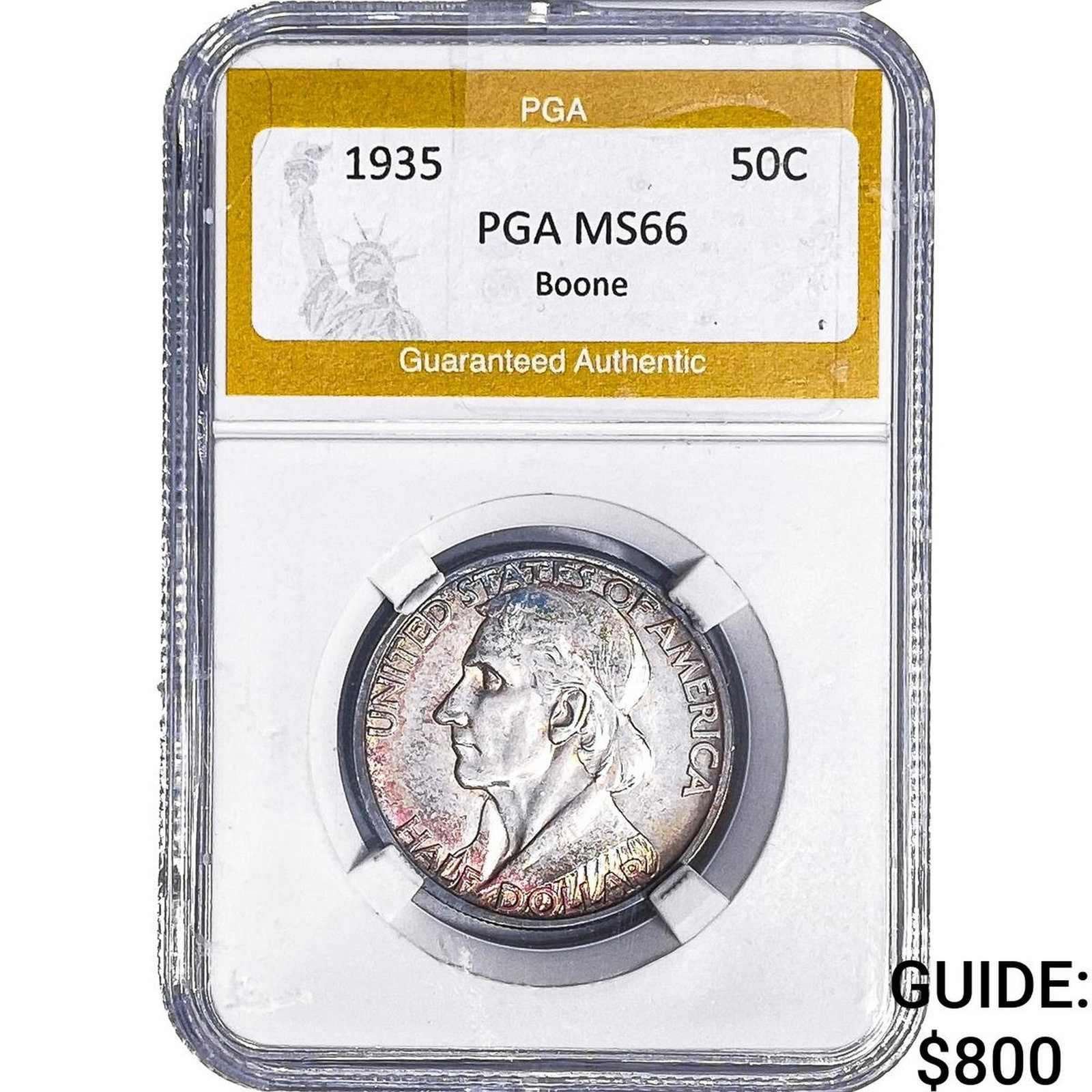 1935 Boone Half Dollar PGA MS66 (1 of 2)