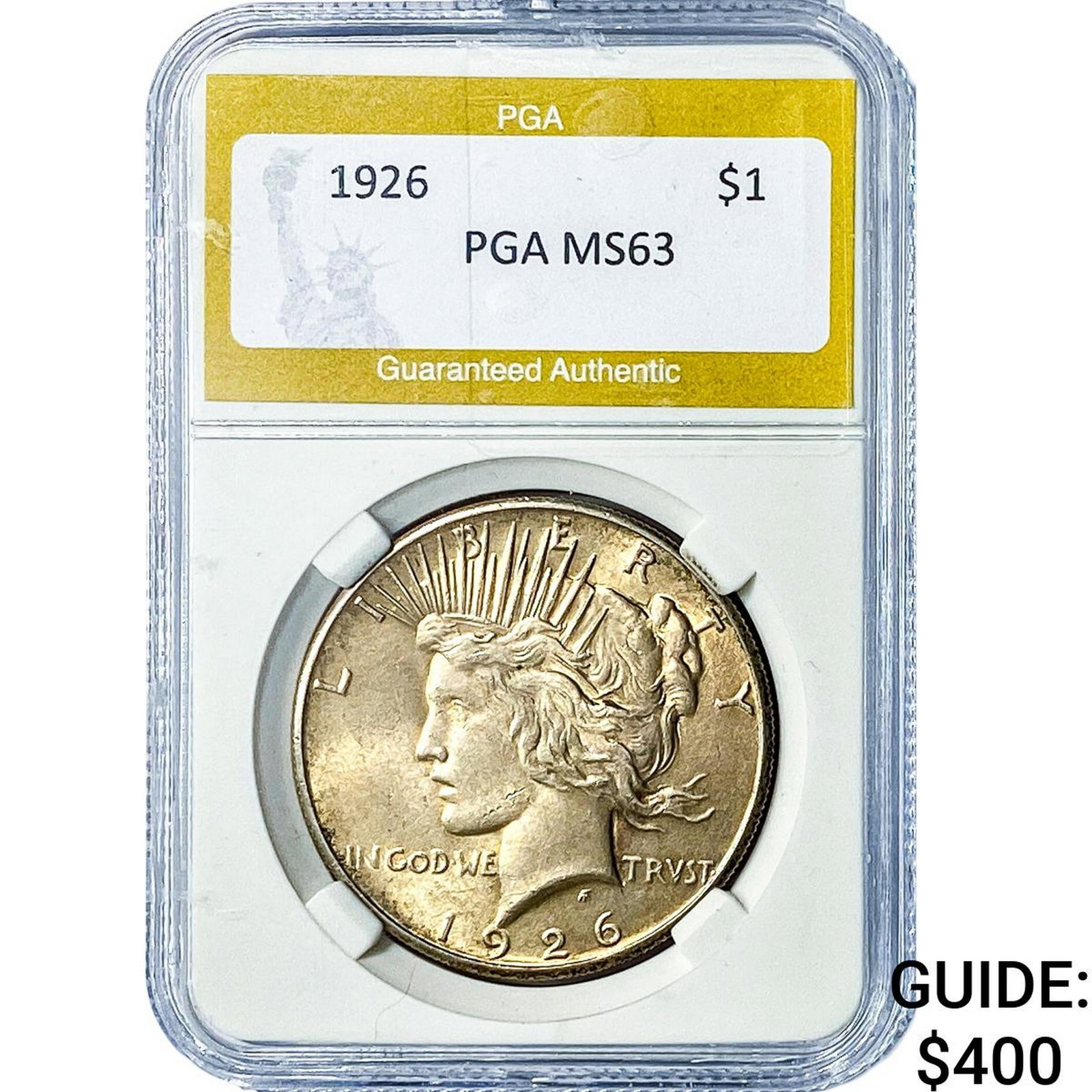 1926 Silver Peace Dollar PGA MS63 (1 of 2)