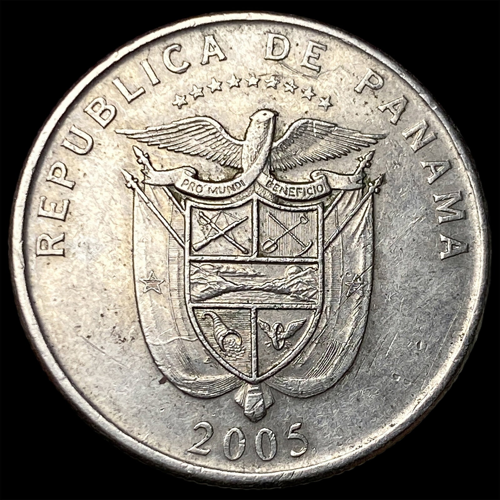 2005 Panama Copper Nickel 1/4 Balboa King's Bridge Rev. (1 of 2)