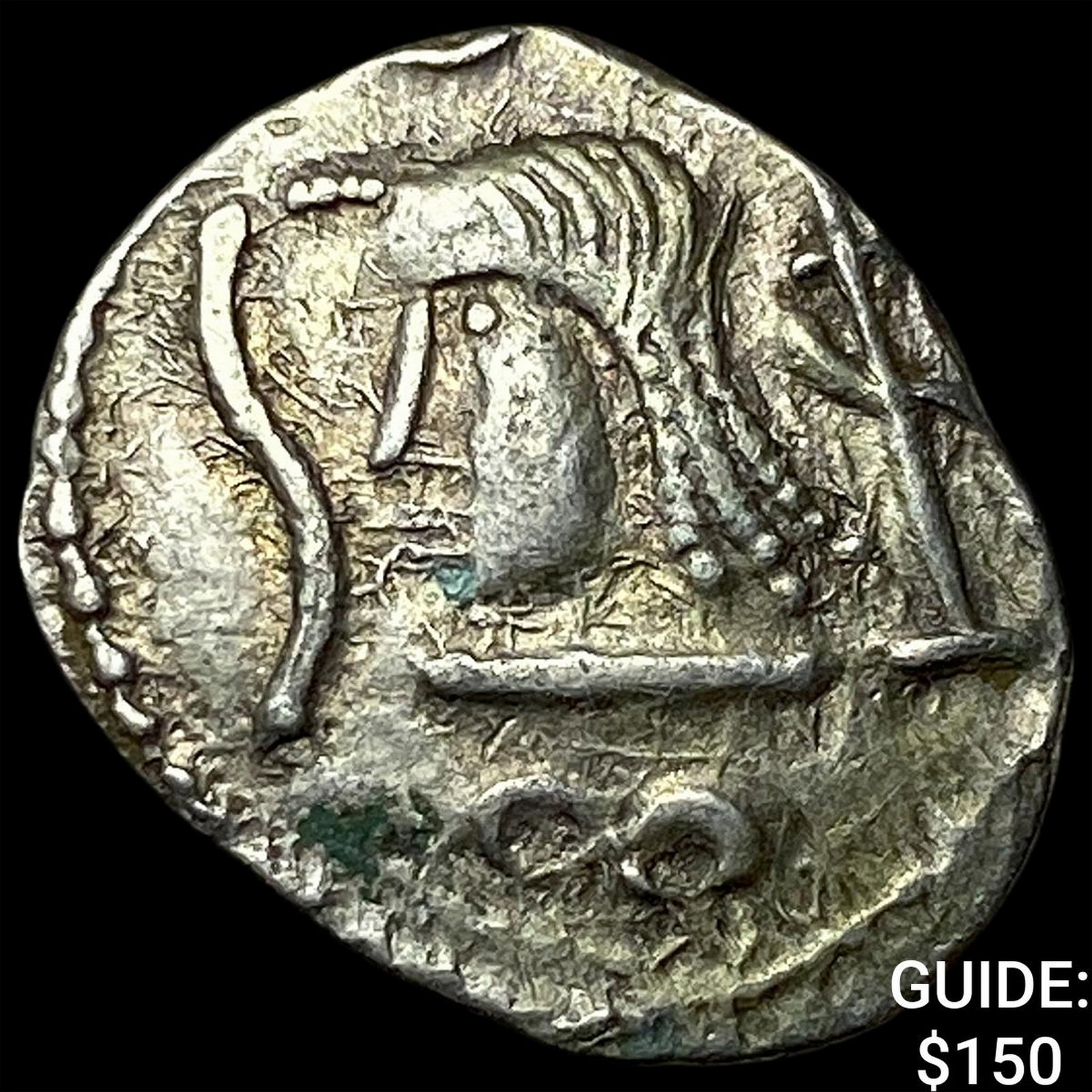 Arabia Felix Sabaean King. Silver Scyphate Drachm (1 of 2)
