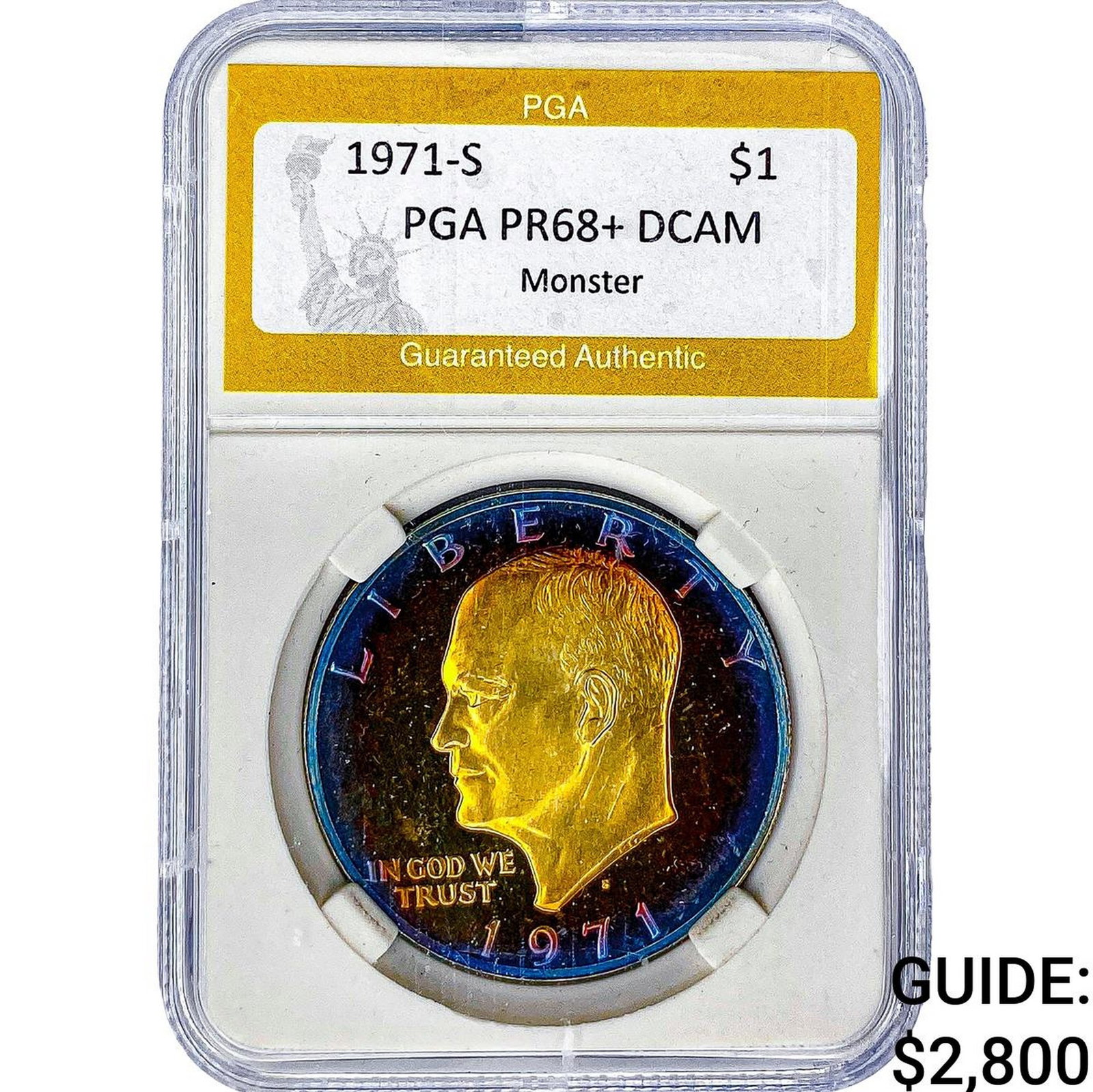 1971-S Eisenhower Dollar PGA PR68+ DCAM Monster (1 of 2)