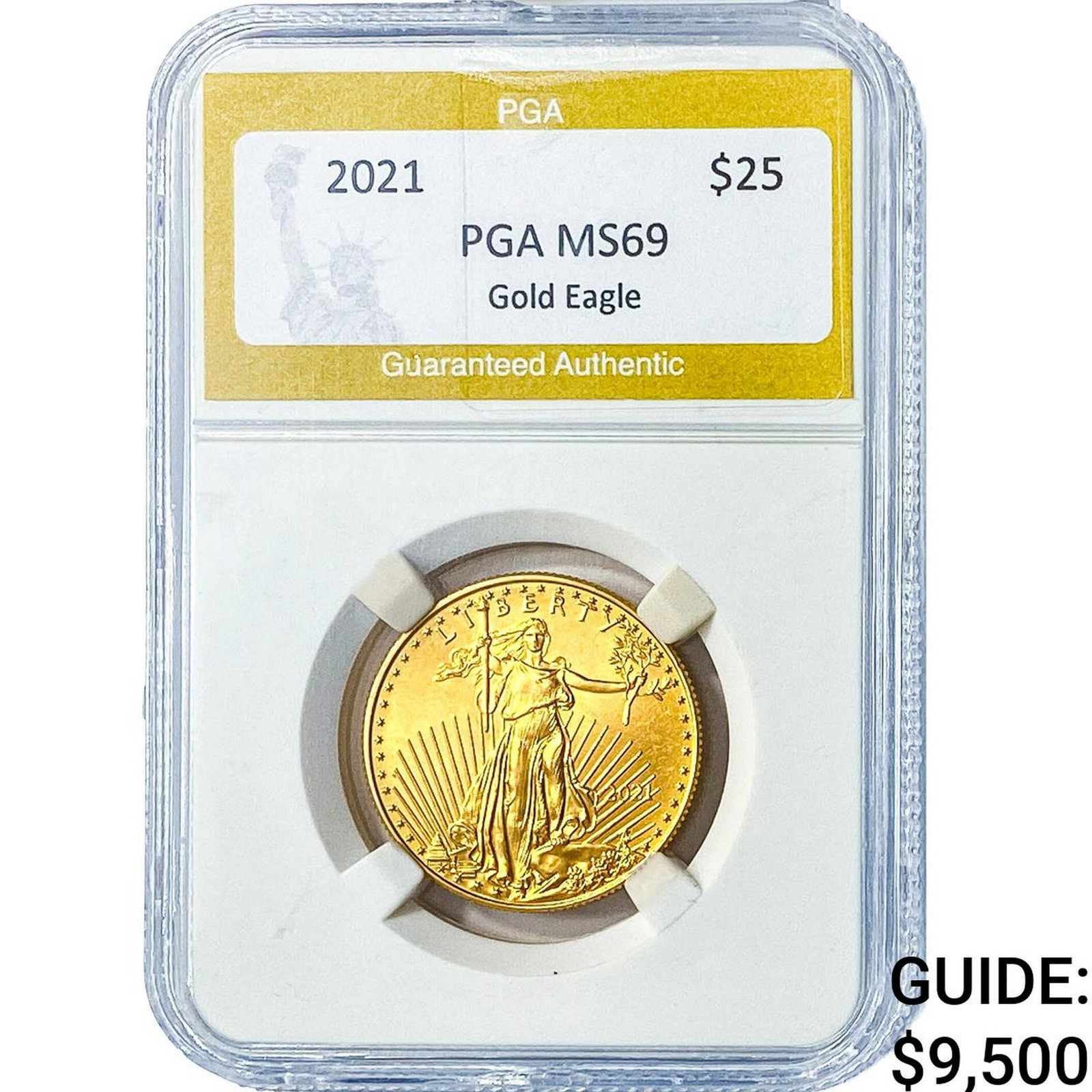 2021 1/2oz $25 Gold Eagle PGA MS69 (1 of 2)
